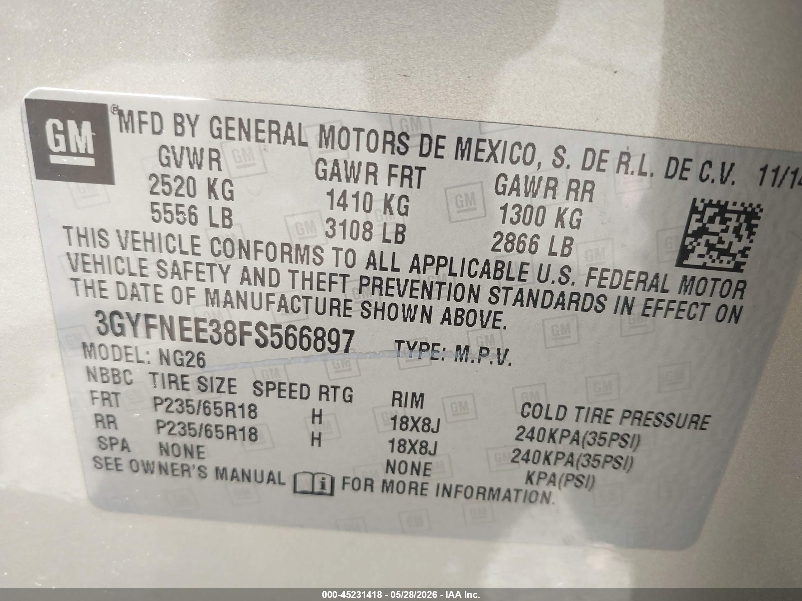 2015 Cadillac Srx Luxury Collection Beige vin: 3GYFNEE38FS566897