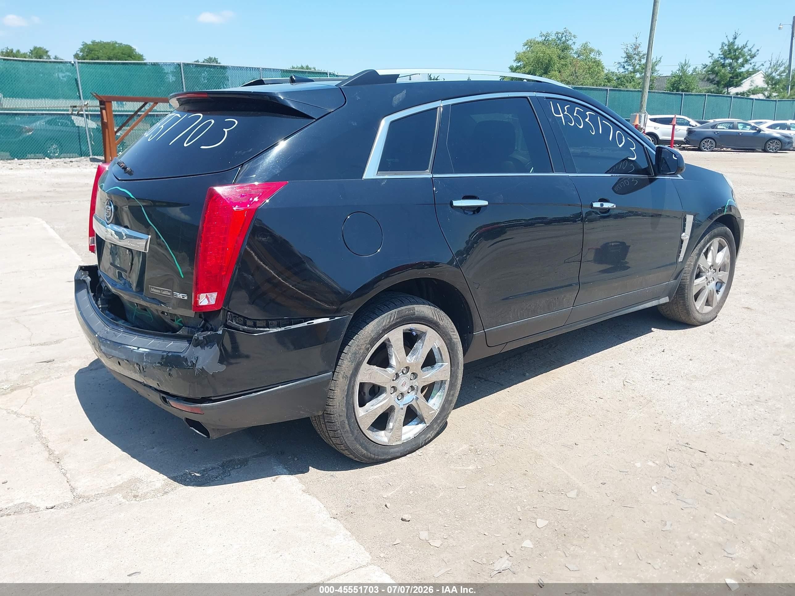 2012 Cadillac Srx Performance Collection Black vin: 3GYFNEE39CS601846
