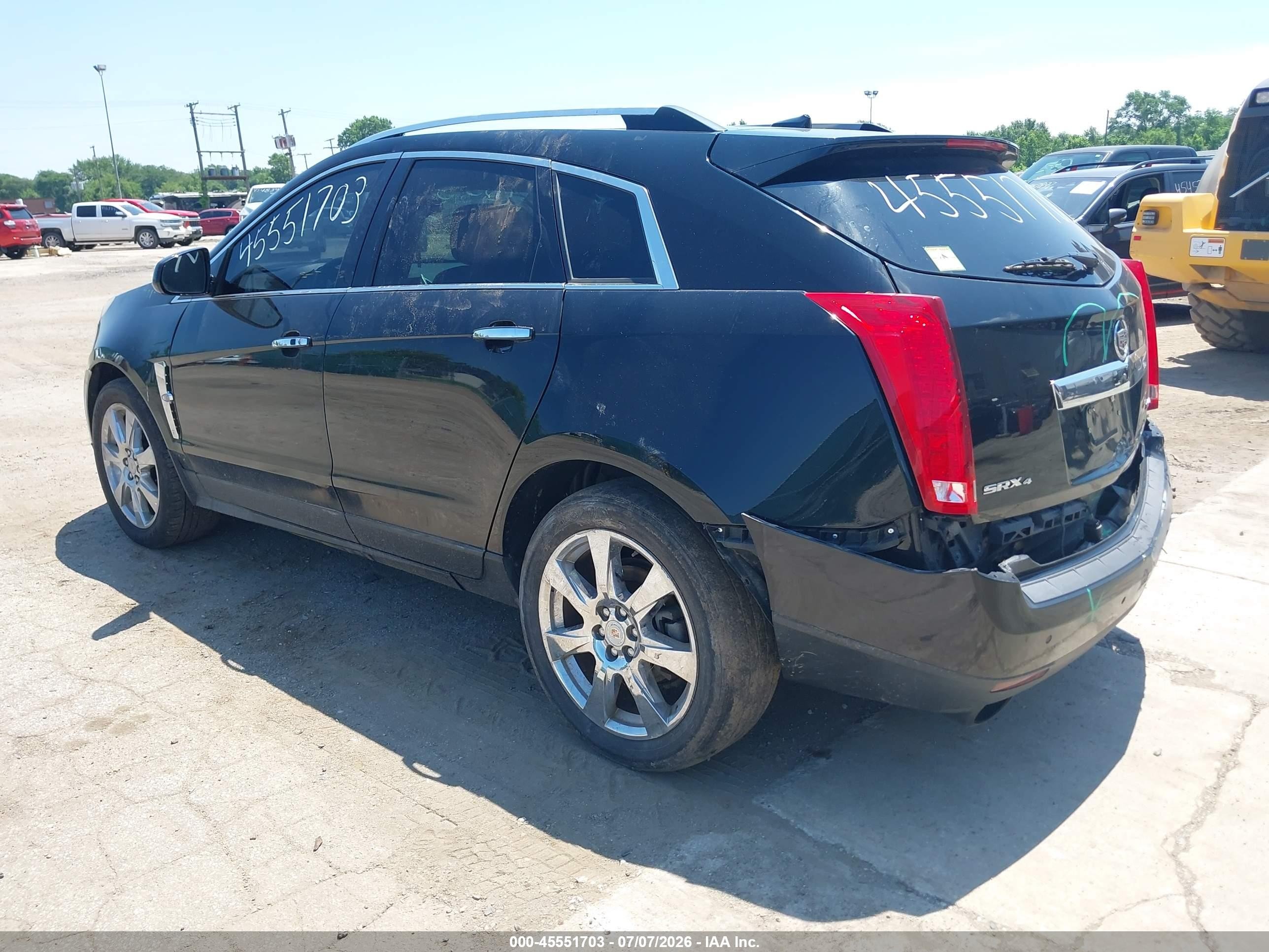 2012 Cadillac Srx Performance Collection Black vin: 3GYFNEE39CS601846