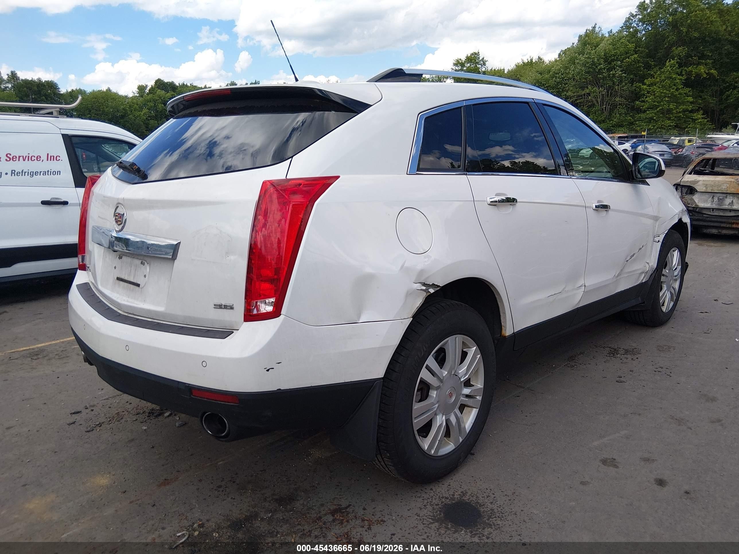 2015 Cadillac Srx Luxury Collection White vin: 3GYFNEE39FS556377