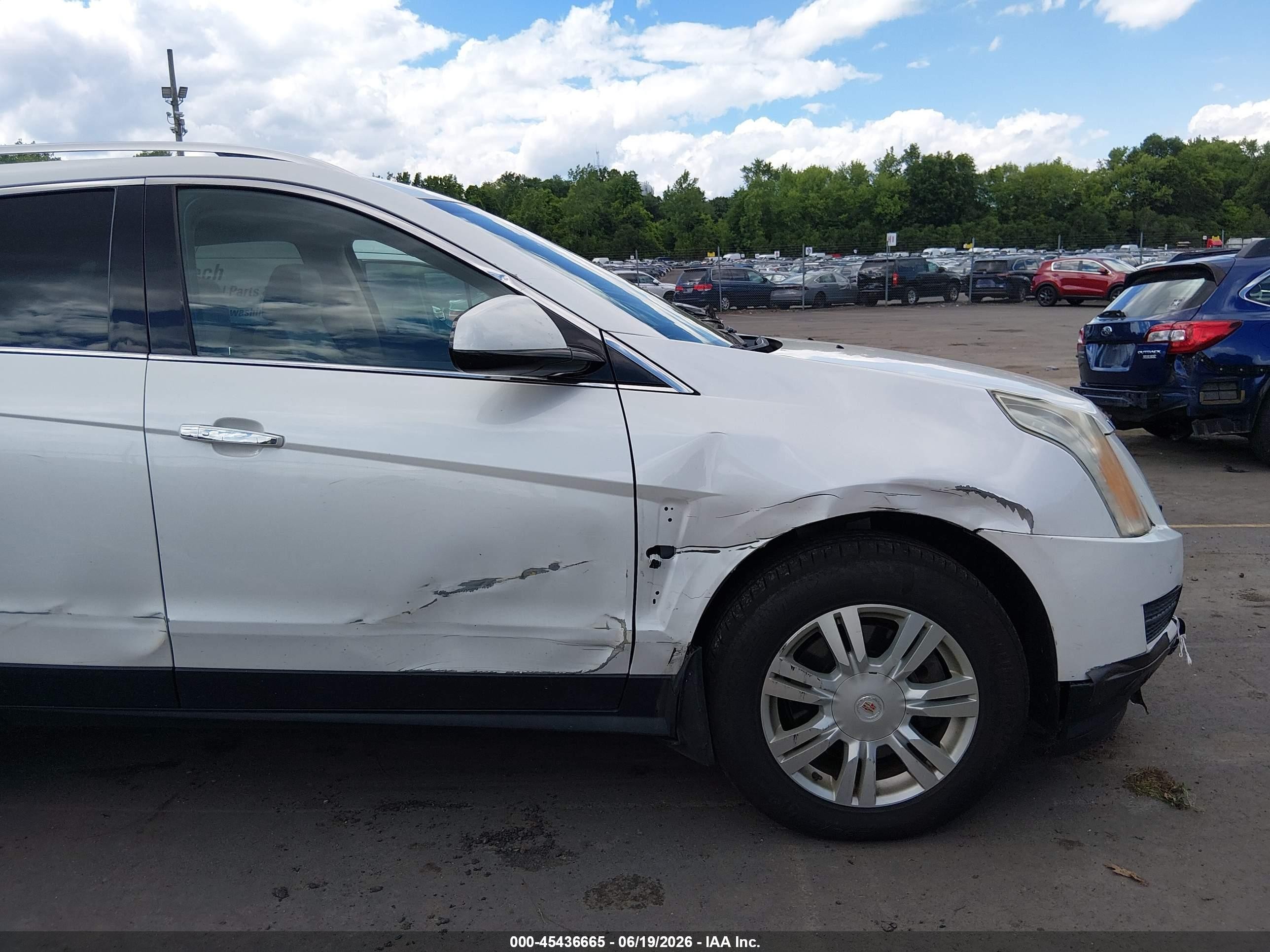 2015 Cadillac Srx Luxury Collection White vin: 3GYFNEE39FS556377