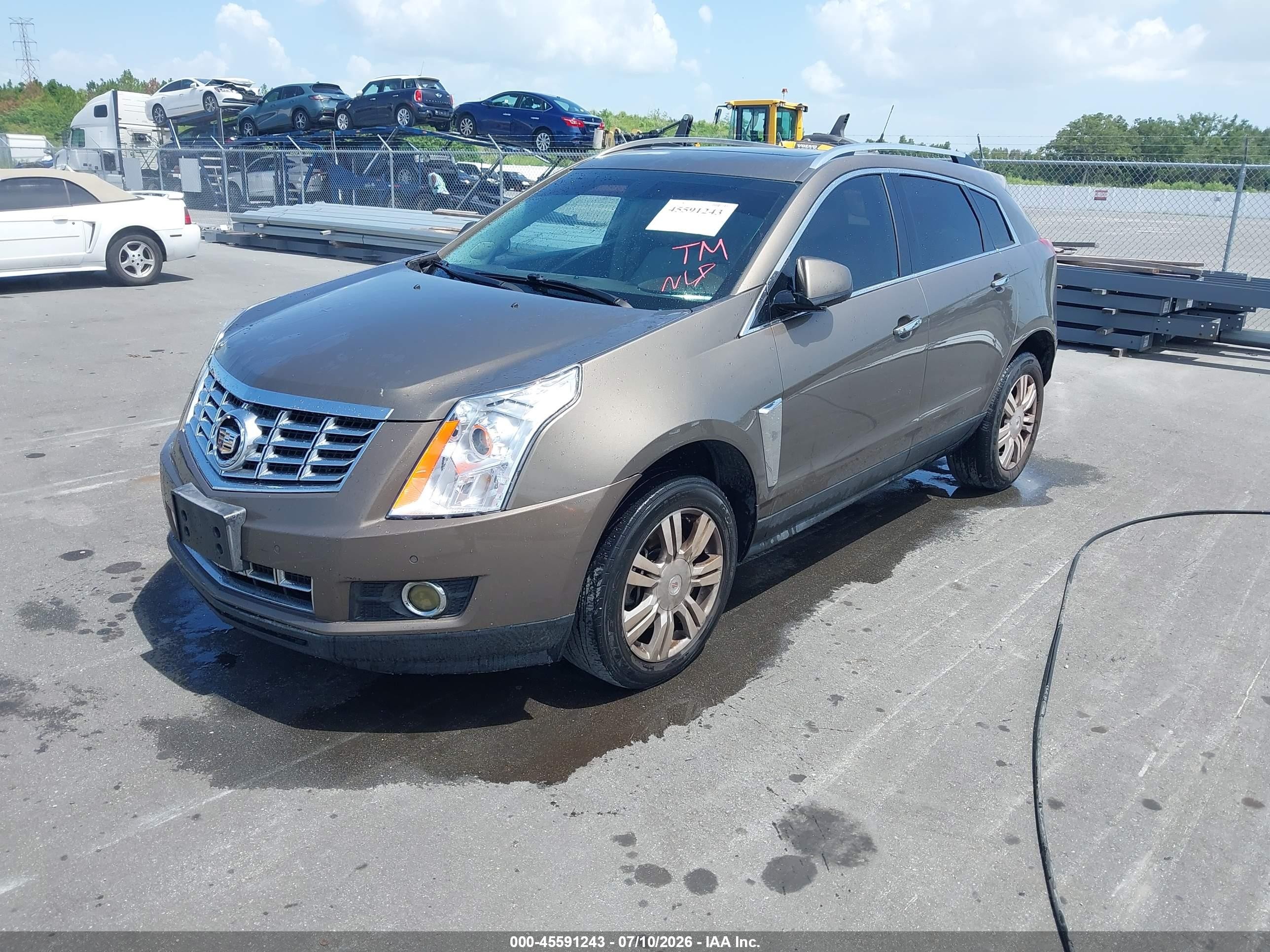 2014 Cadillac Srx Luxury Collection Tan vin: 3GYFNEE3XES587233