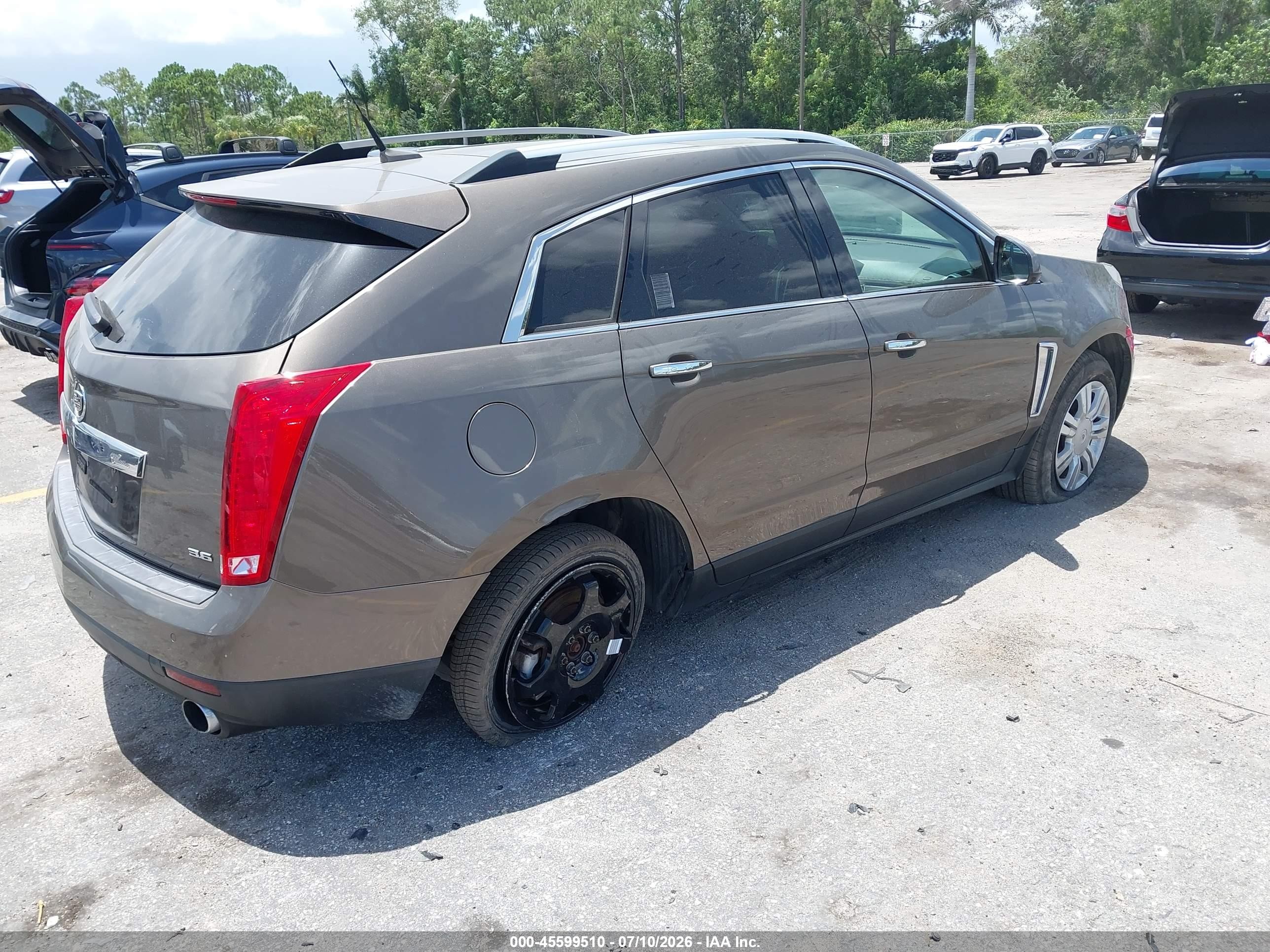 2014 Cadillac Srx Luxury Collection Коричневый vin: 3GYFNEE3XES675876