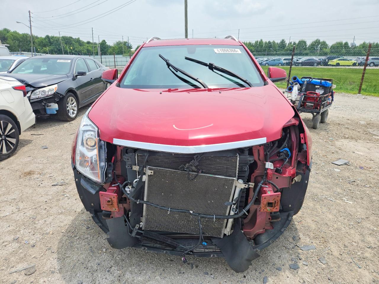 2015 Cadillac Srx Luxury Collection Burgundy vin: 3GYFNEE3XFS629126