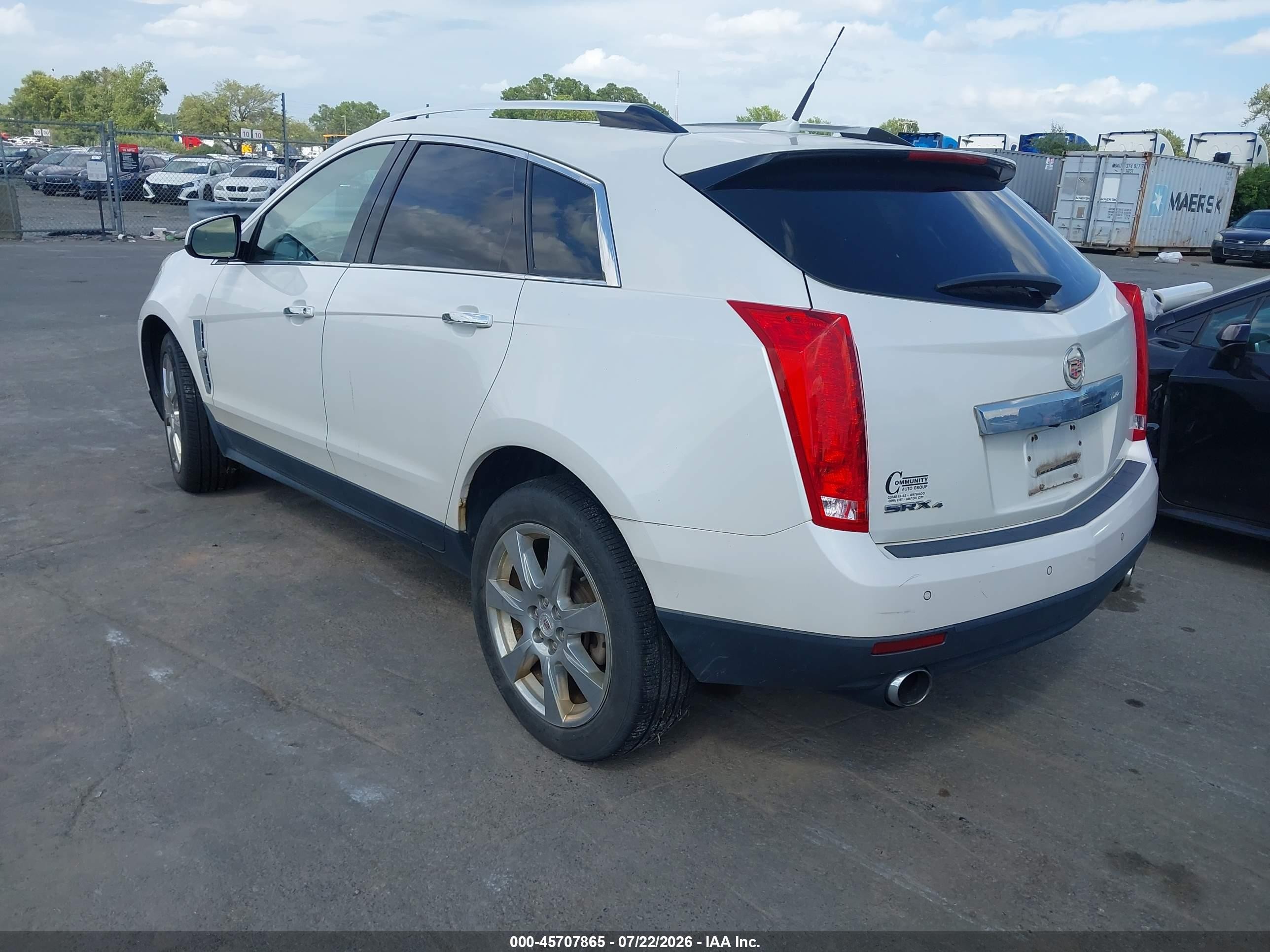 2010 Cadillac Srx Performance Collection White vin: 3GYFNEEY4AS611340