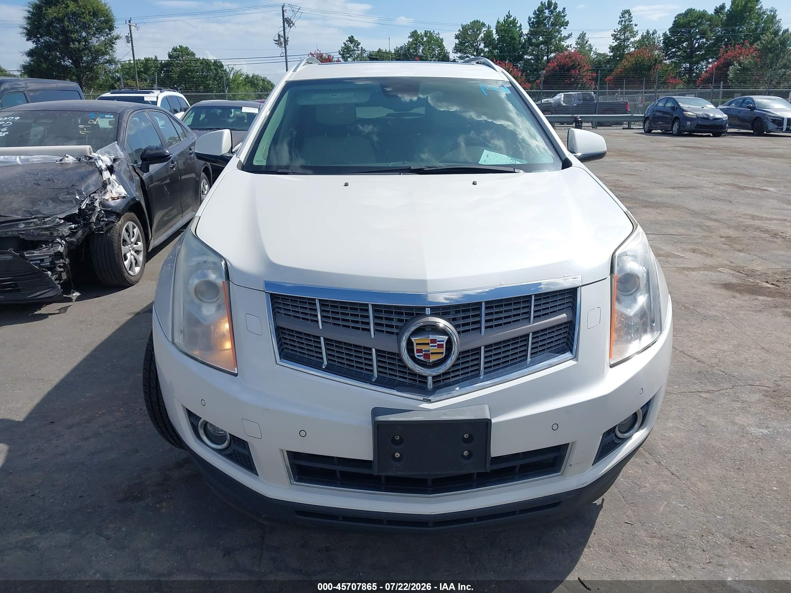 2010 Cadillac Srx Performance Collection White vin: 3GYFNEEY4AS611340