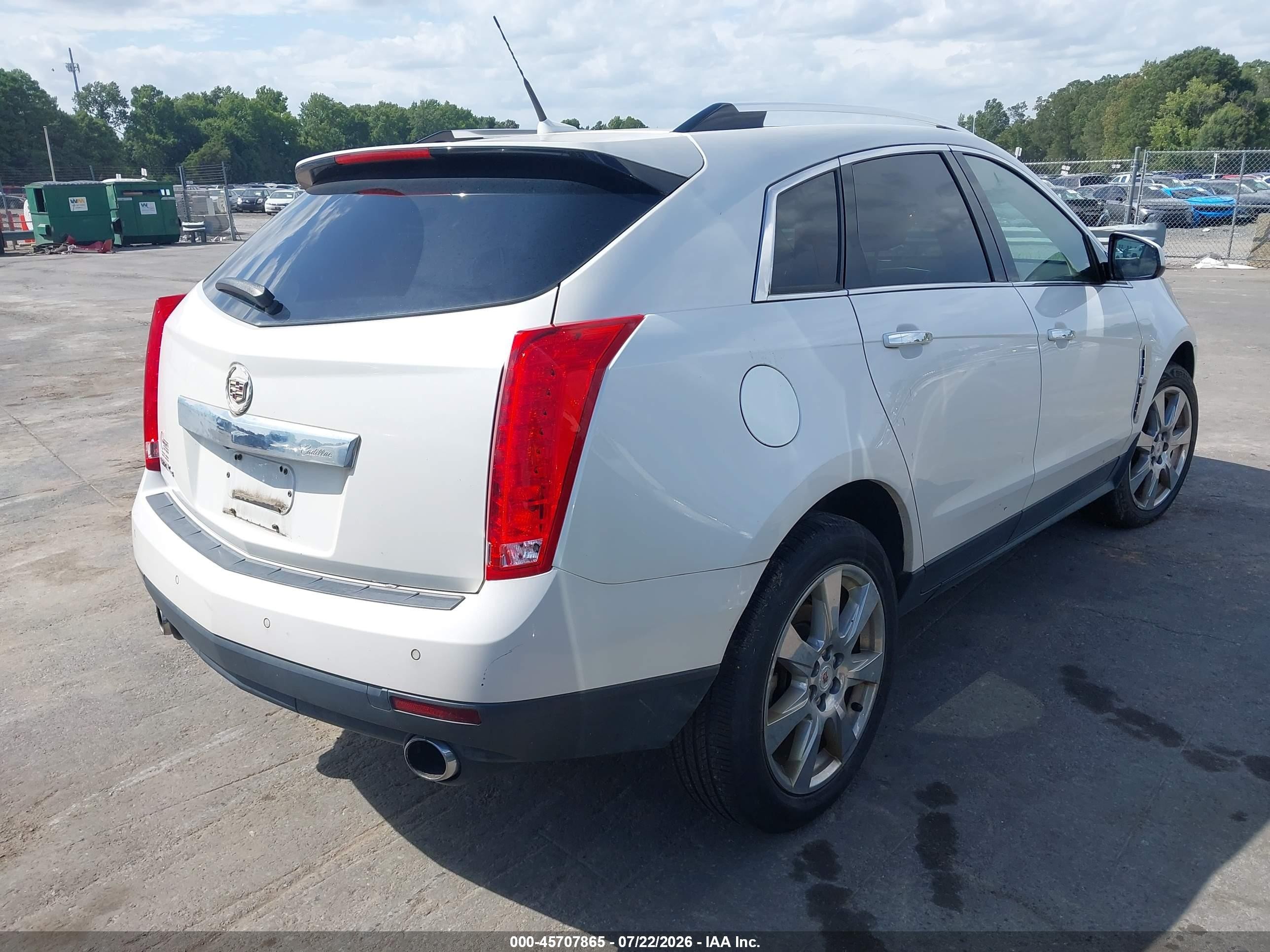 2010 Cadillac Srx Performance Collection White vin: 3GYFNEEY4AS611340