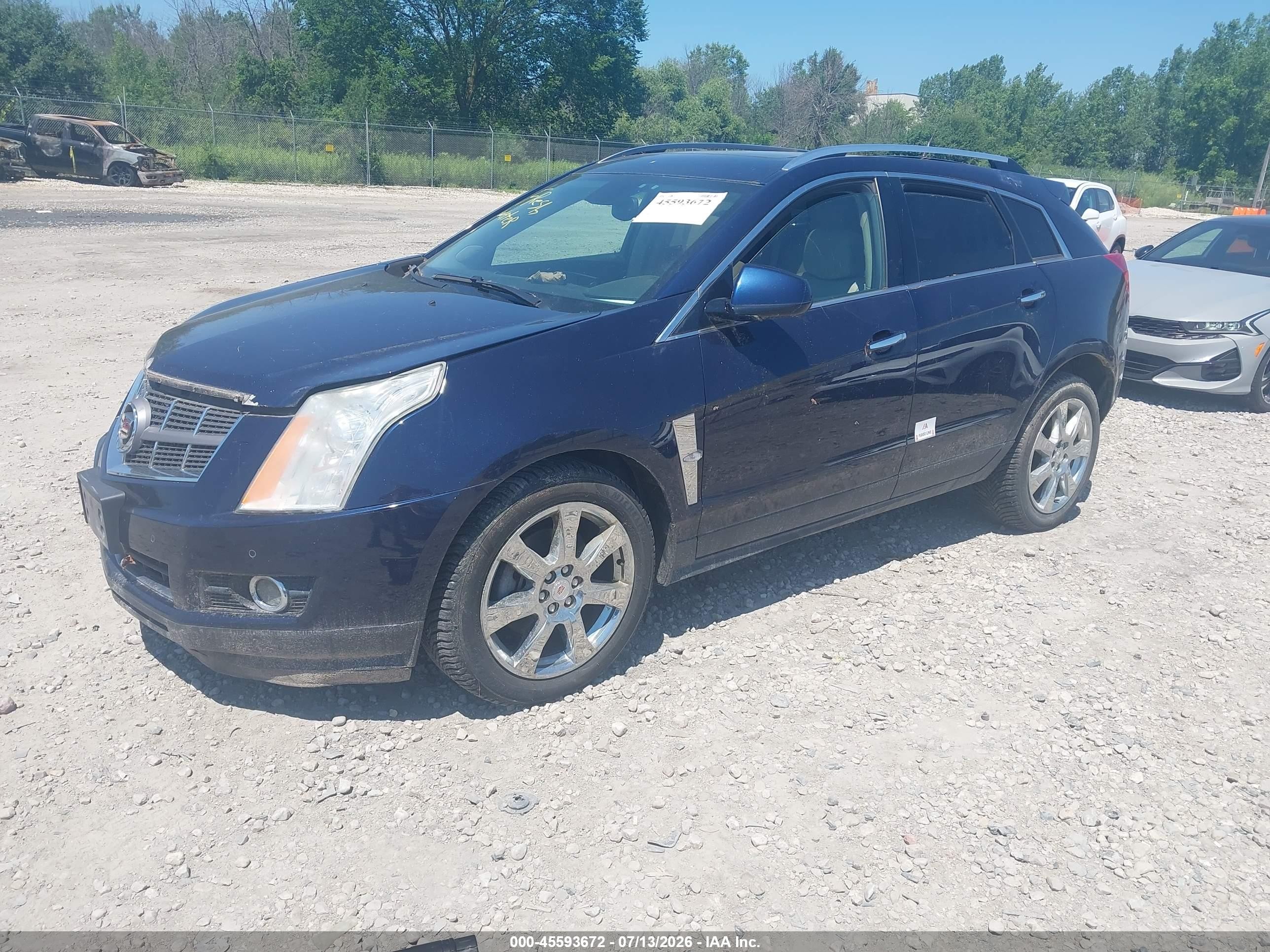 2010 Cadillac Srx Performance Collection Синий vin: 3GYFNEEY5AS500361