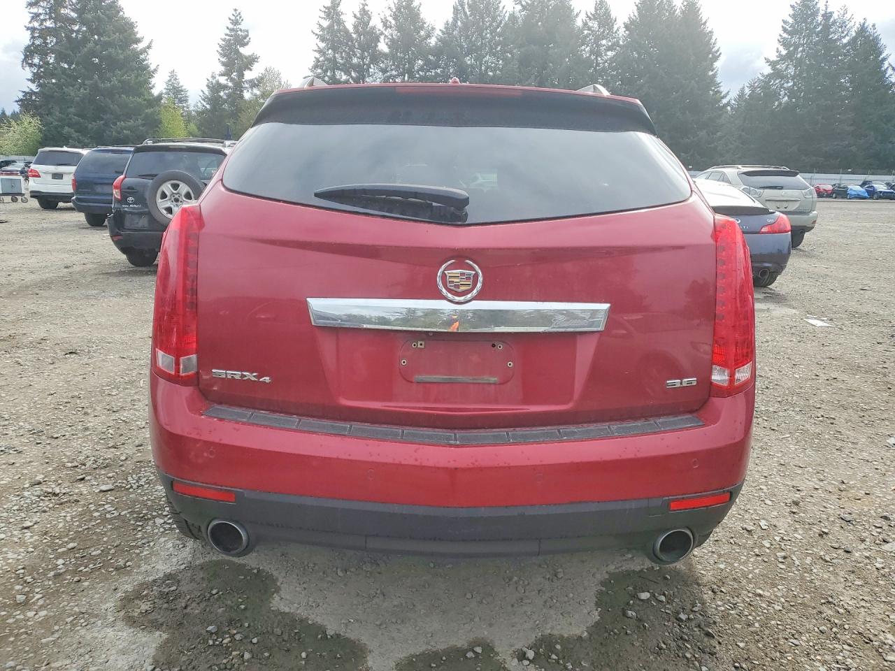2012 Cadillac Srx Premium Collection Red vin: 3GYFNFE31CS524976