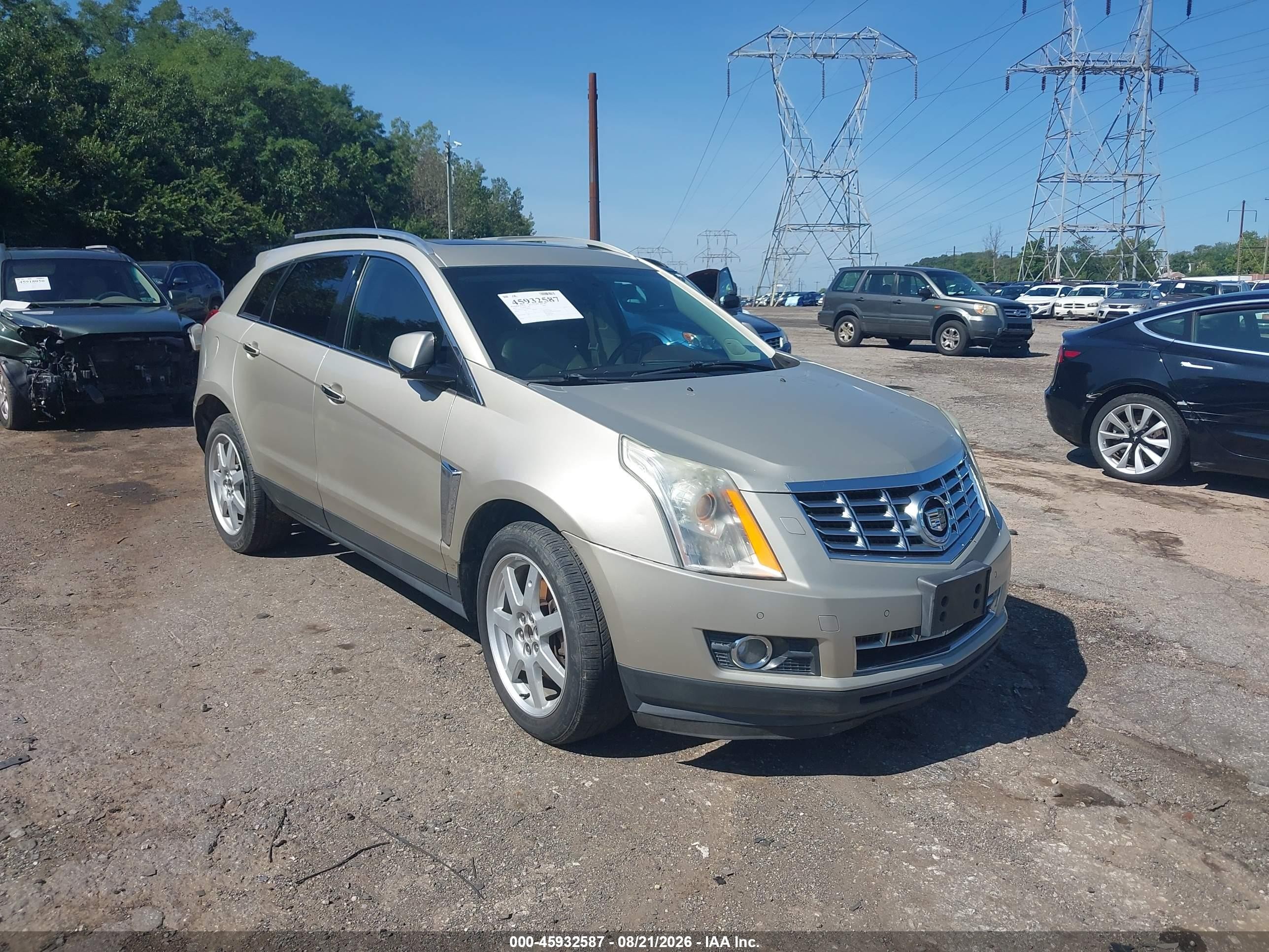 2014 Cadillac Srx Performance Collection Gold vin: 3GYFNFE31ES680194