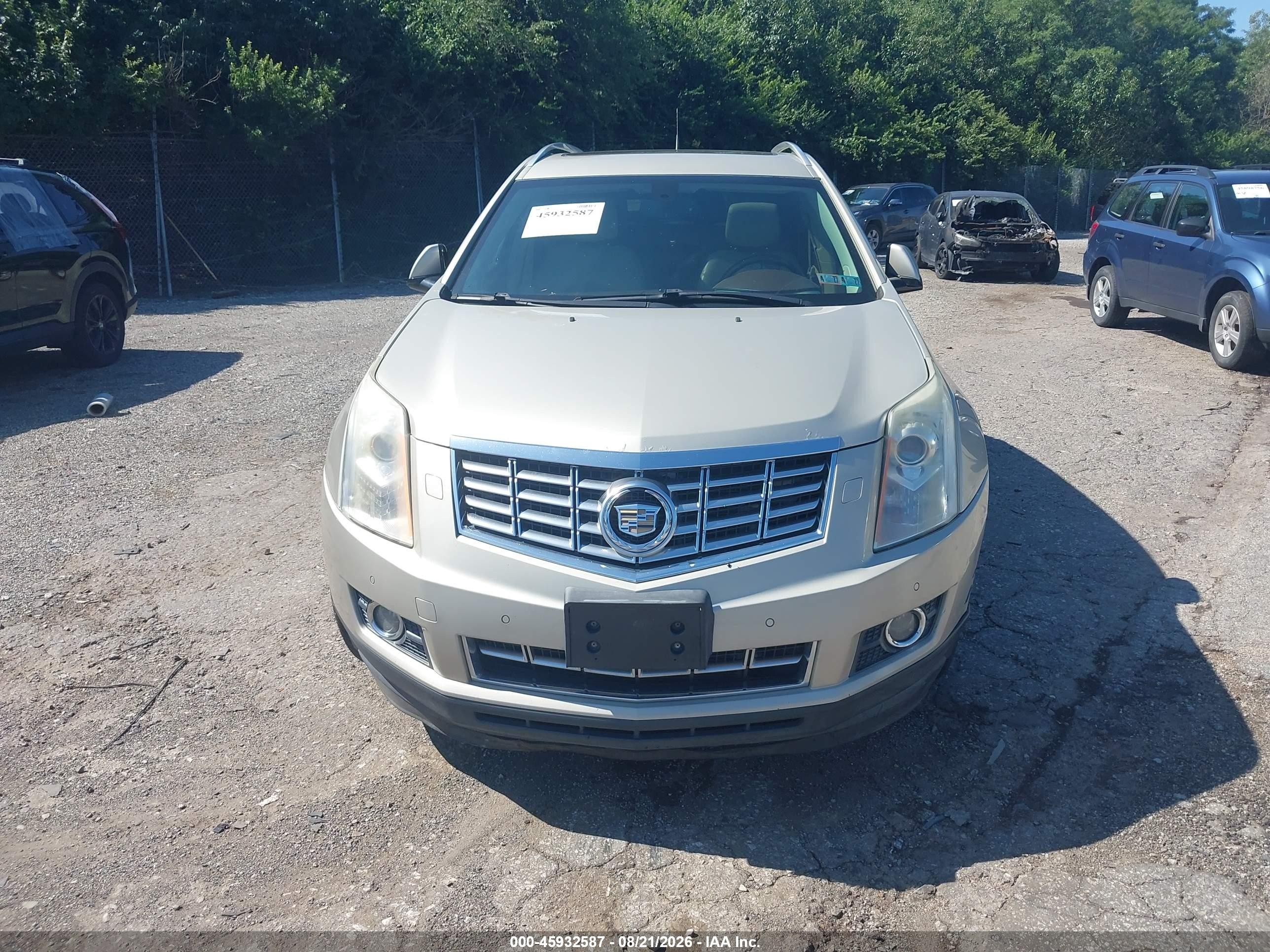 2014 Cadillac Srx Performance Collection Gold vin: 3GYFNFE31ES680194