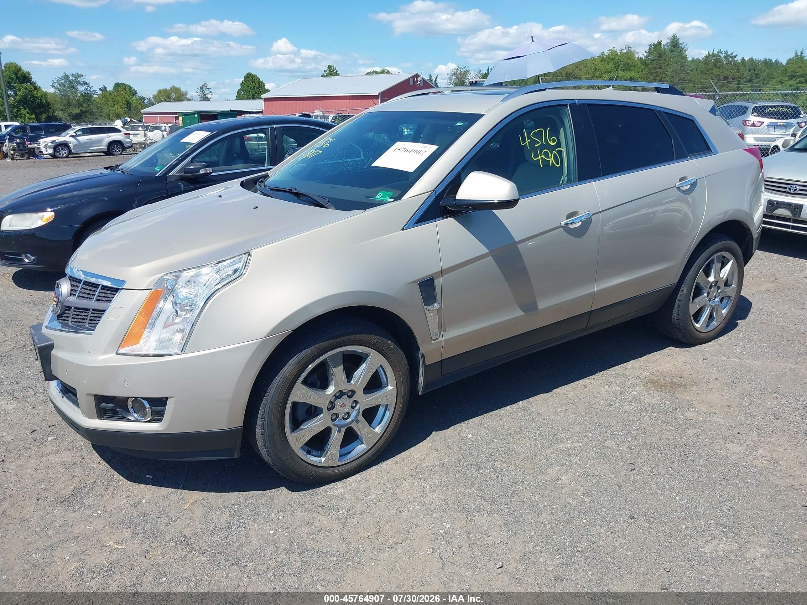 2012 Cadillac Srx Premium Collection Beige vin: 3GYFNFE32CS581526