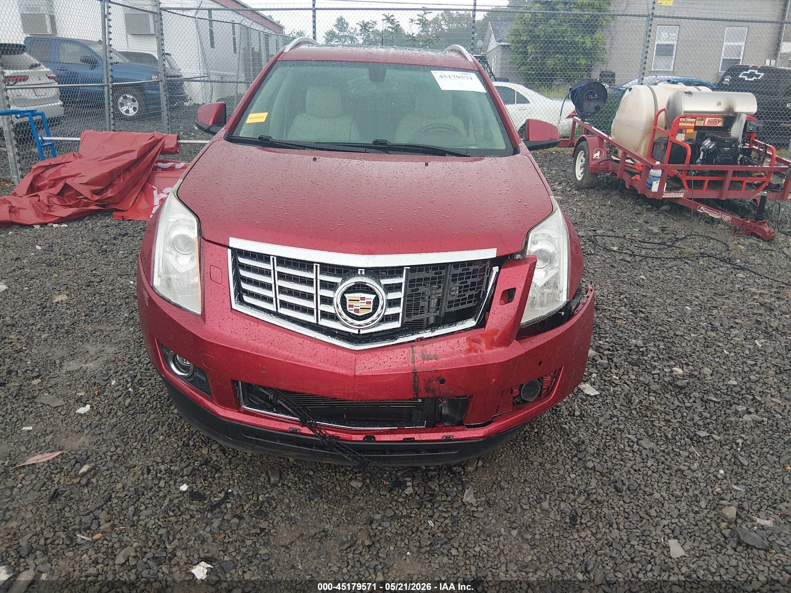 2014 Cadillac Srx Performance Collection Красный vin: 3GYFNFE32ES546553