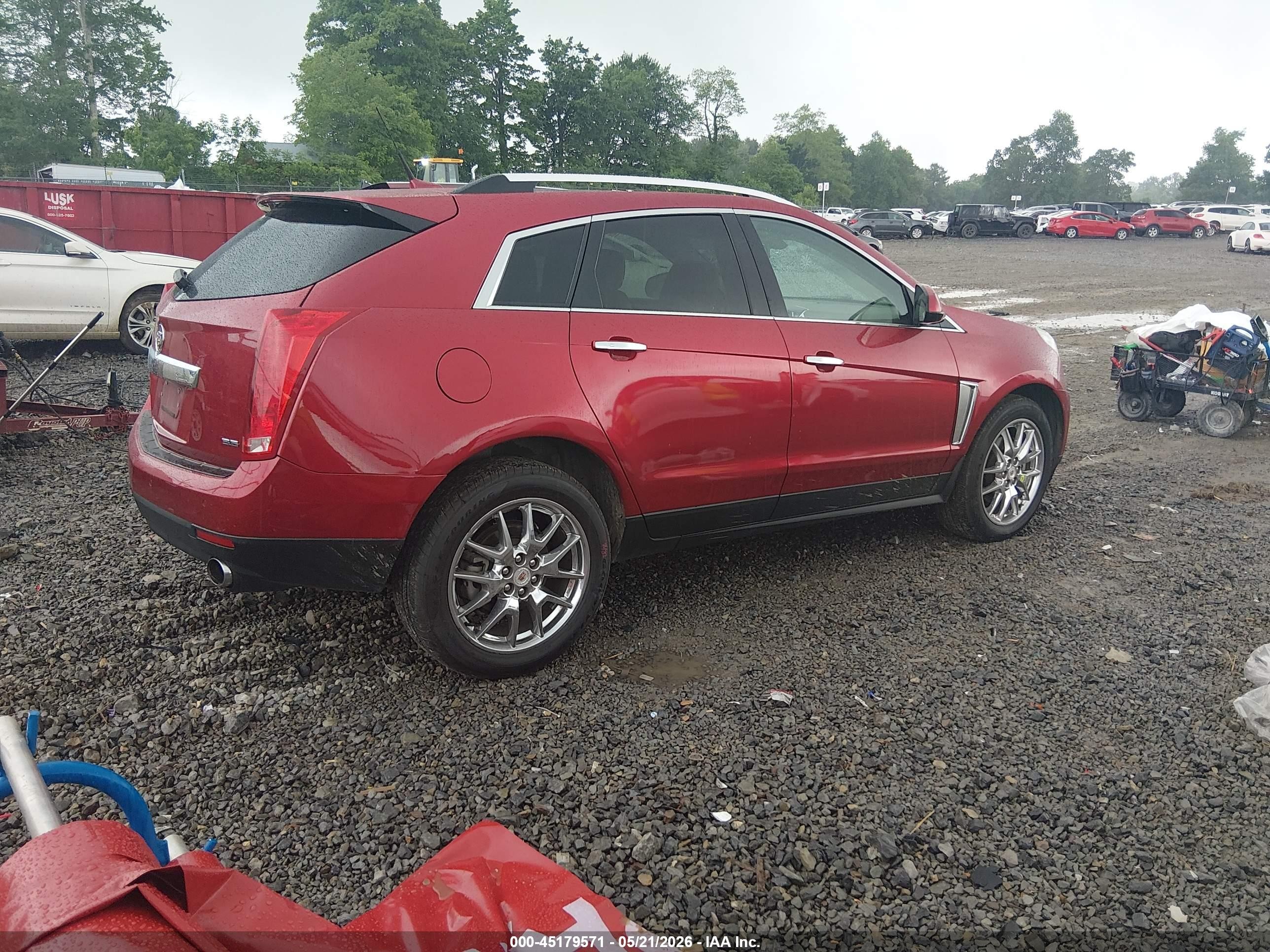 2014 Cadillac Srx Performance Collection Красный vin: 3GYFNFE32ES546553