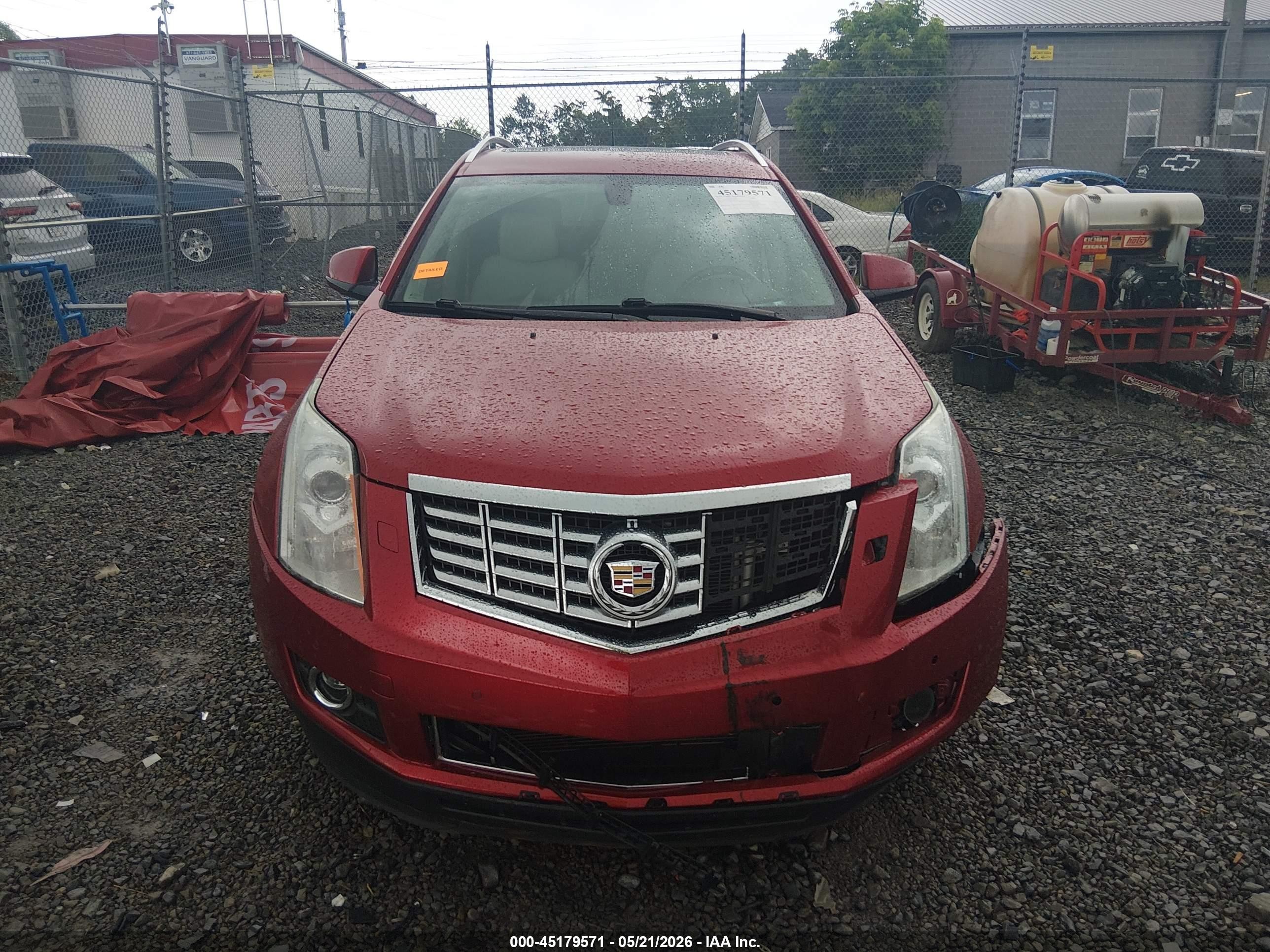2014 Cadillac Srx Performance Collection Красный vin: 3GYFNFE32ES546553