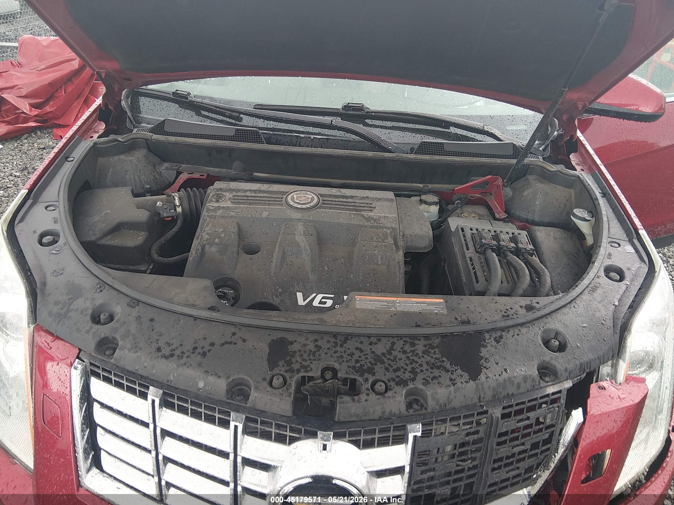 2014 Cadillac Srx Performance Collection Красный vin: 3GYFNFE32ES546553