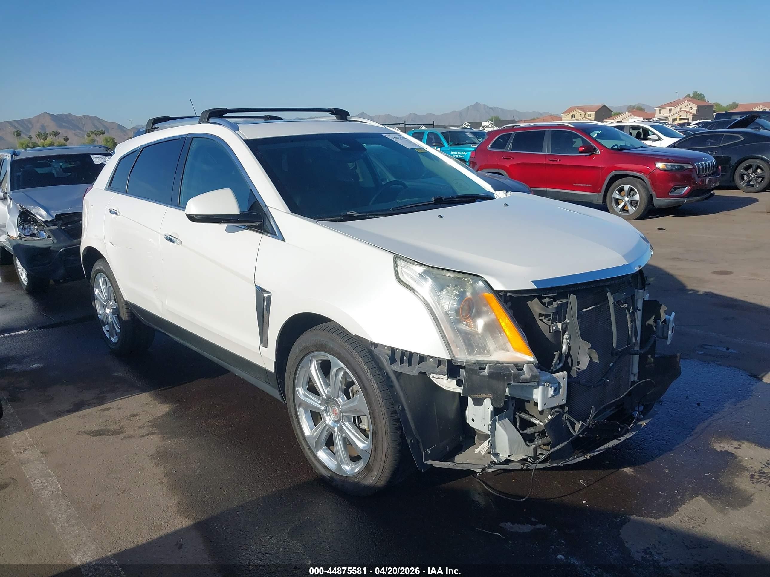 2014 Cadillac Srx Performance Collection White vin: 3GYFNFE32ES654736
