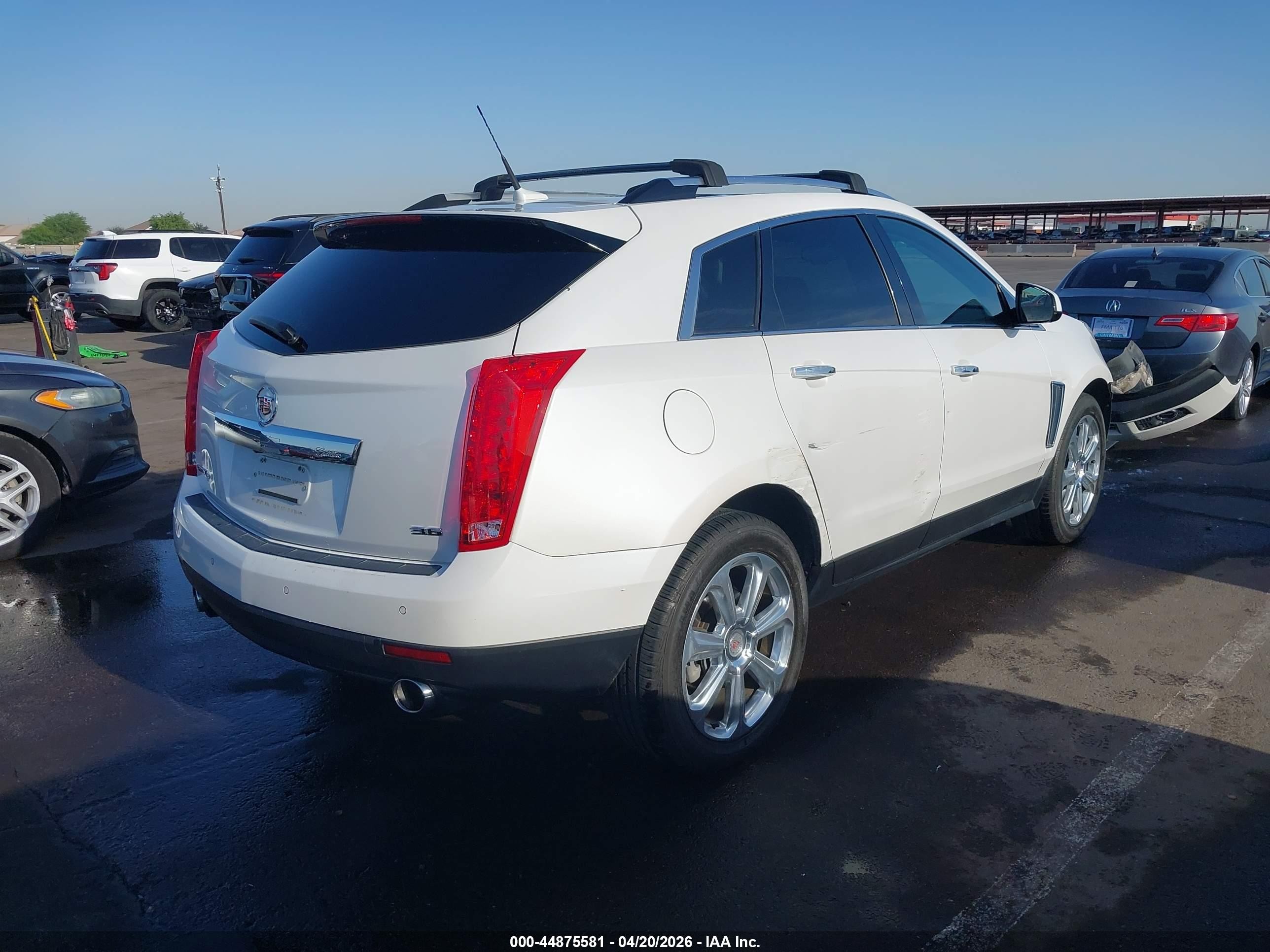2014 Cadillac Srx Performance Collection White vin: 3GYFNFE32ES654736