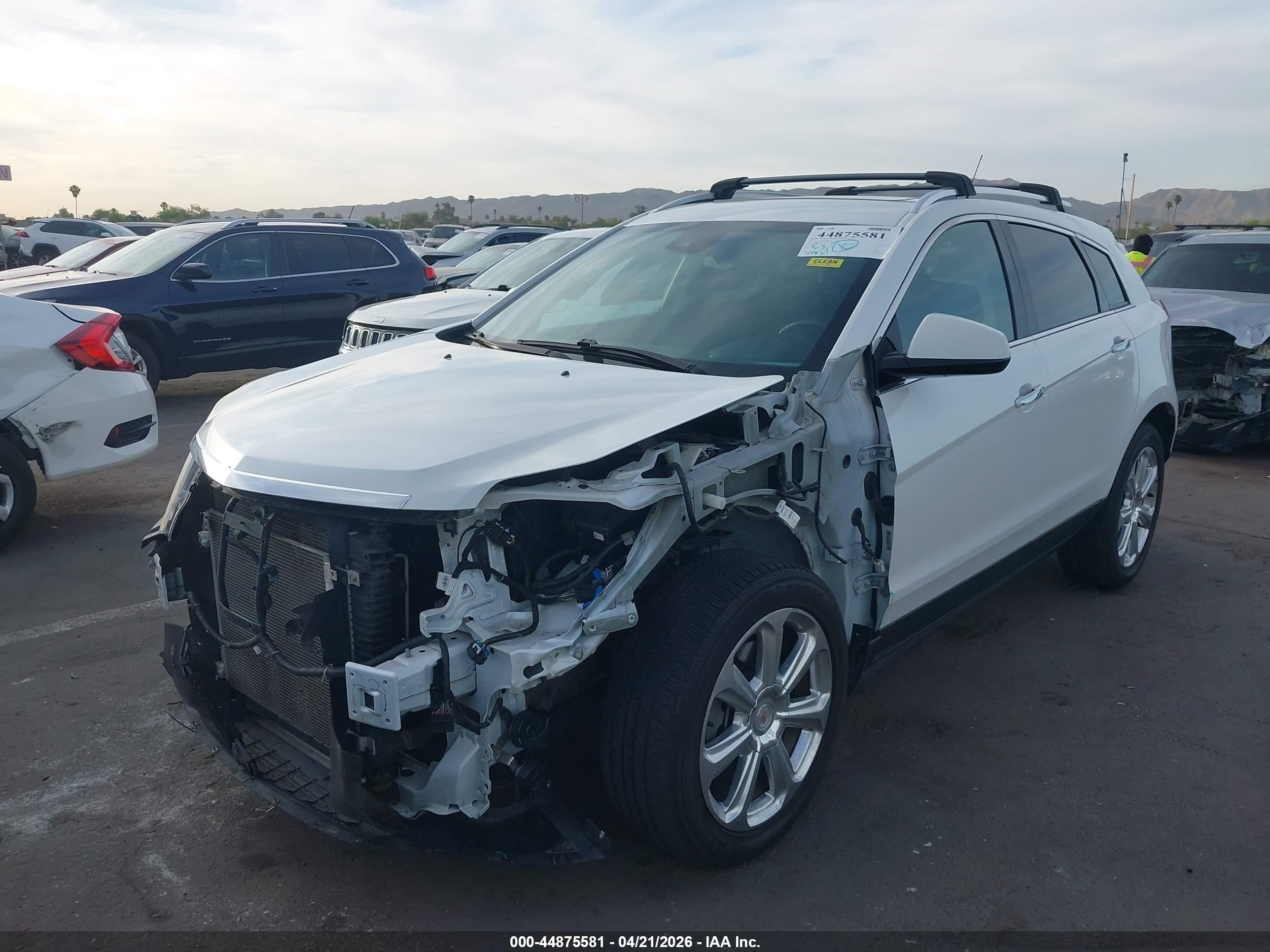 2014 Cadillac Srx Performance Collection White vin: 3GYFNFE32ES654736