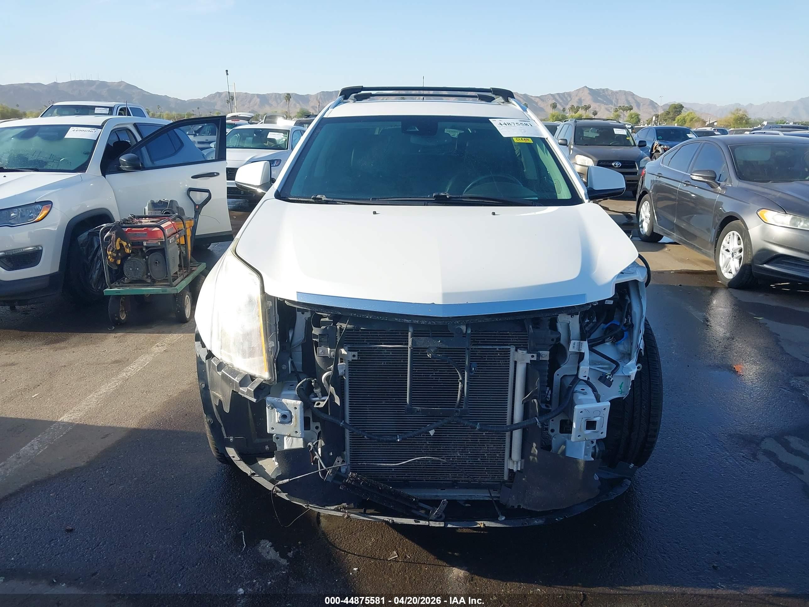 2014 Cadillac Srx Performance Collection White vin: 3GYFNFE32ES654736