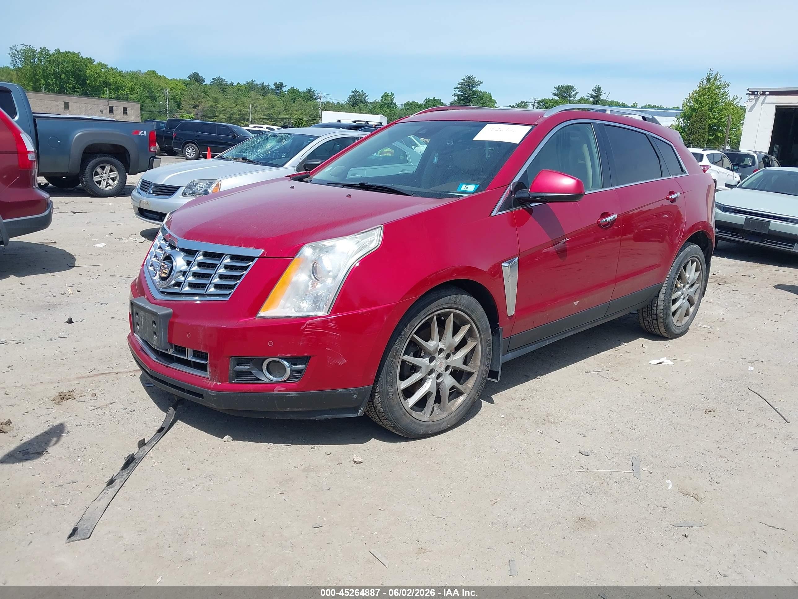 2015 Cadillac Srx Performance Collection Красный vin: 3GYFNFE32FS547929