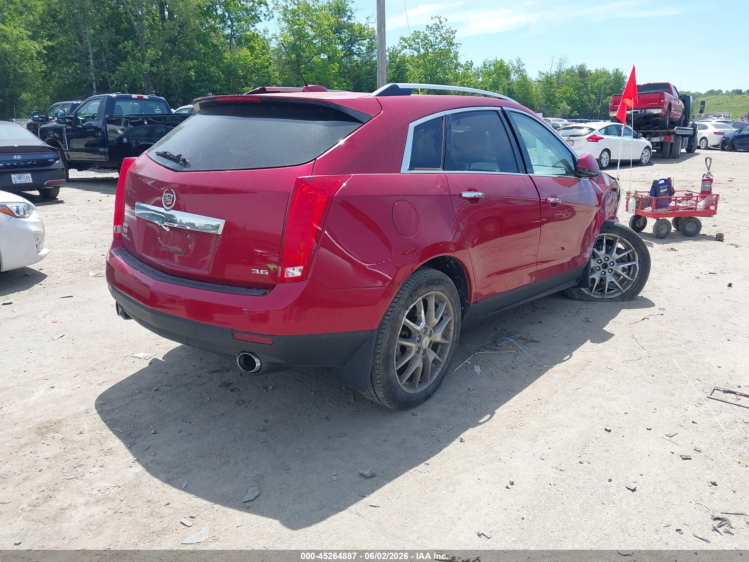2015 Cadillac Srx Performance Collection Красный vin: 3GYFNFE32FS547929