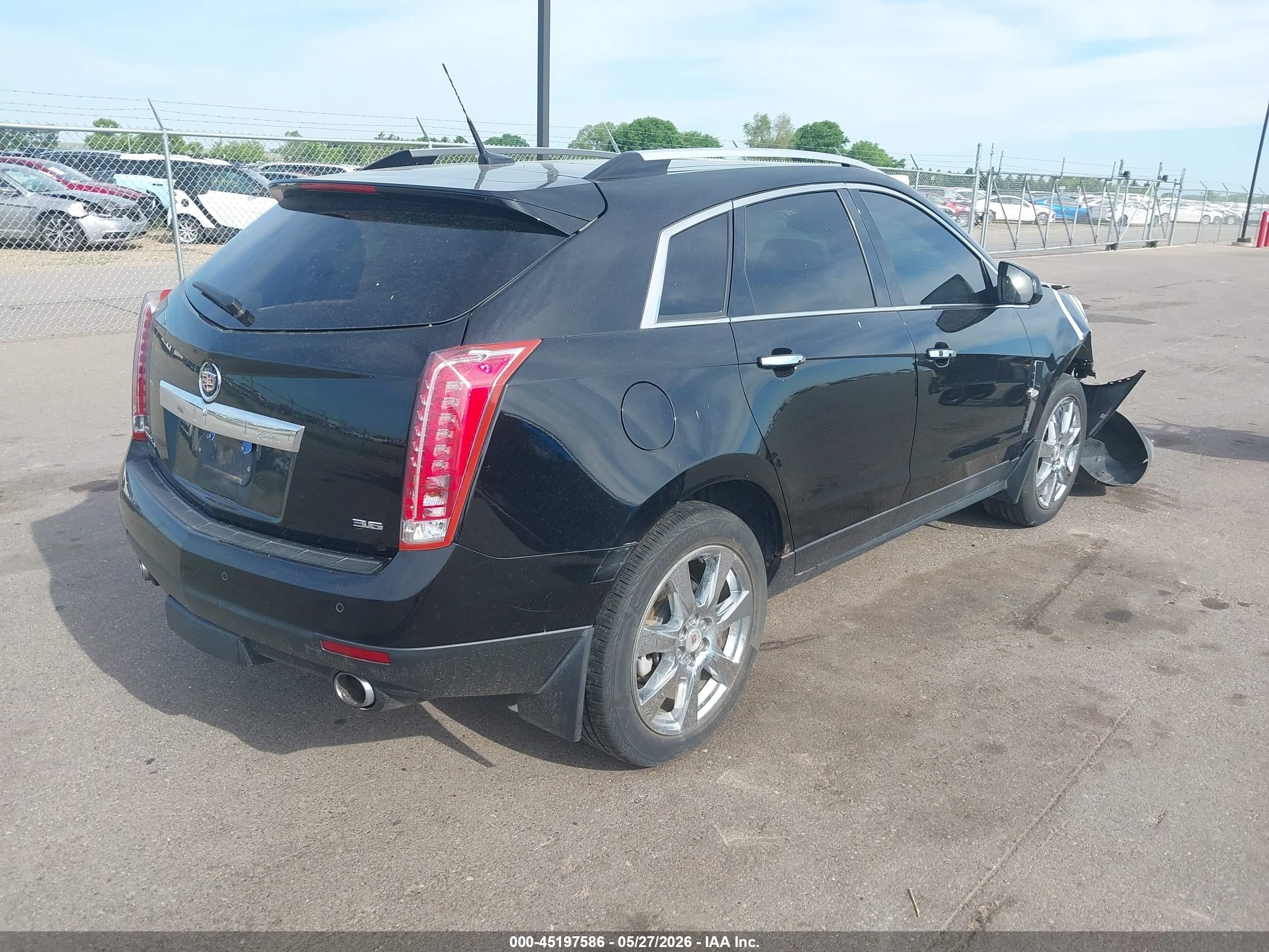 2012 Cadillac Srx Premium Collection Black vin: 3GYFNFE33CS646383