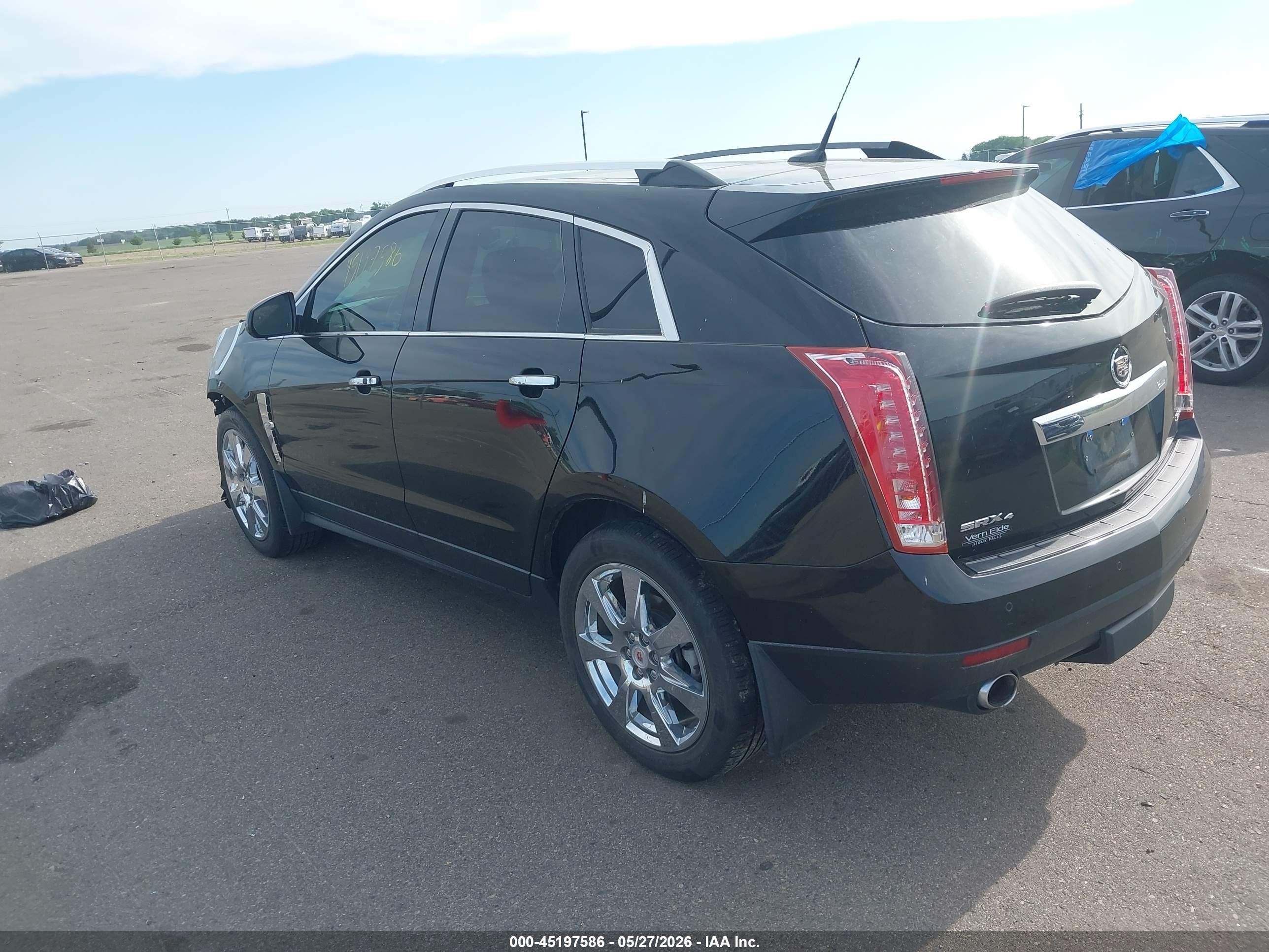 2012 Cadillac Srx Premium Collection Black vin: 3GYFNFE33CS646383