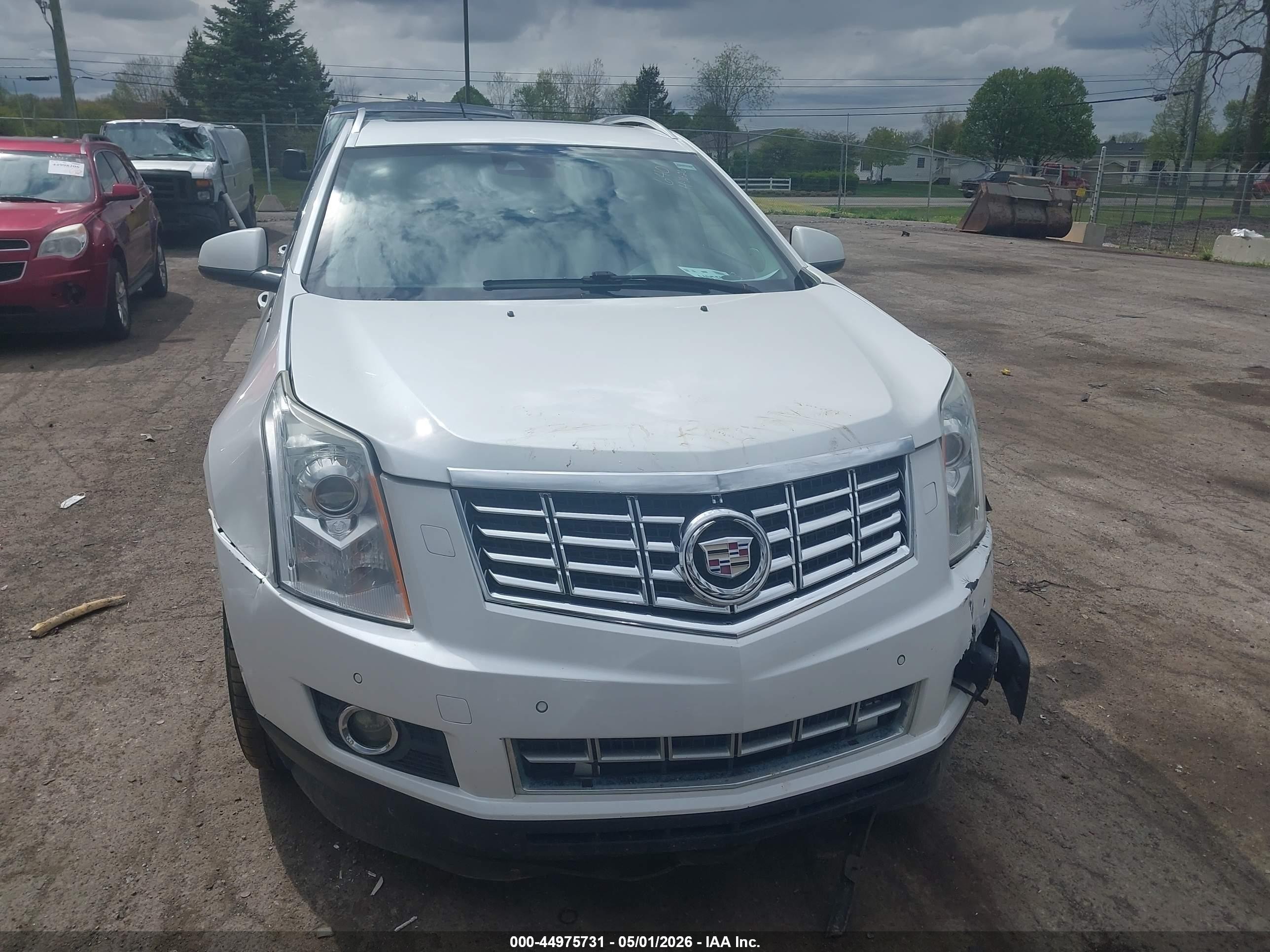 2014 Cadillac Srx Performance Collection White vin: 3GYFNFE33ES586401