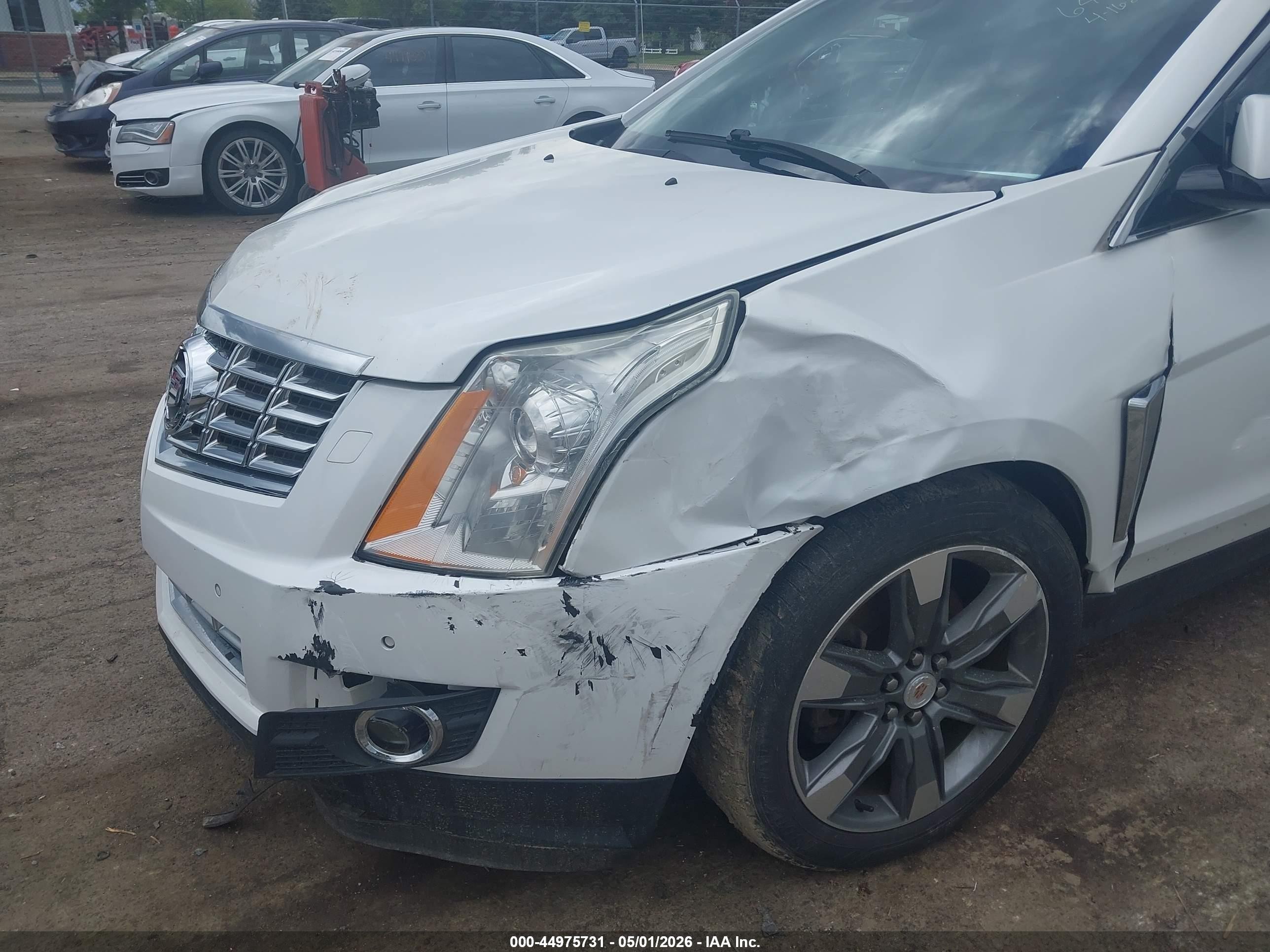 2014 Cadillac Srx Performance Collection White vin: 3GYFNFE33ES586401