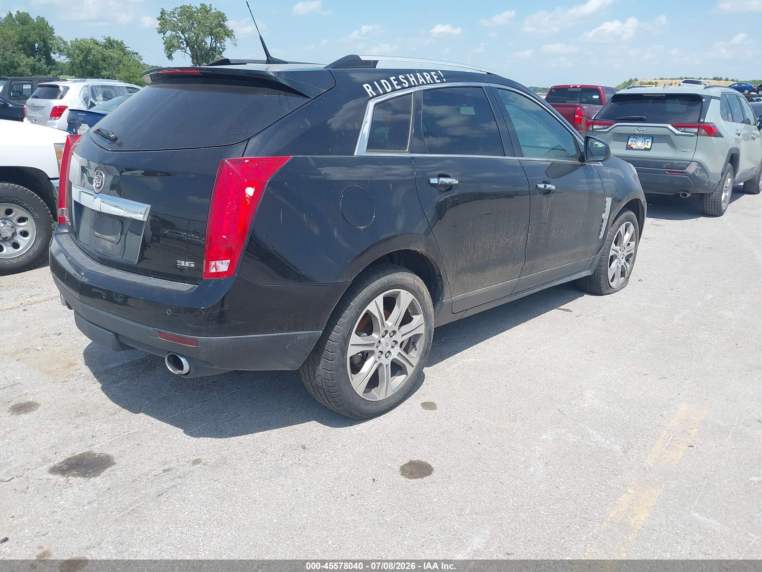 2012 Cadillac Srx Premium Collection Black vin: 3GYFNFE34CS500364