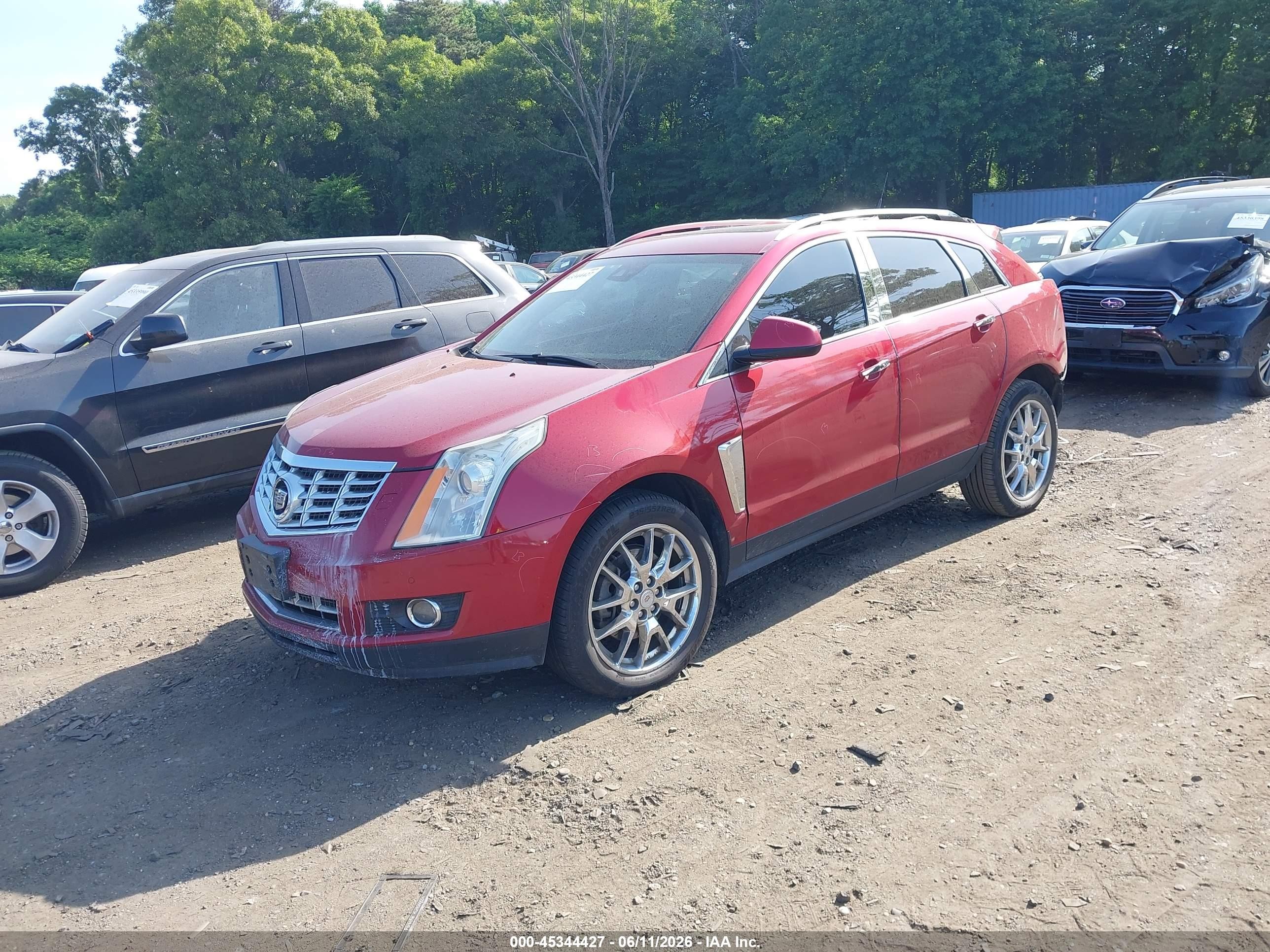 2014 Cadillac Srx Performance Collection Red vin: 3GYFNFE34ES544674