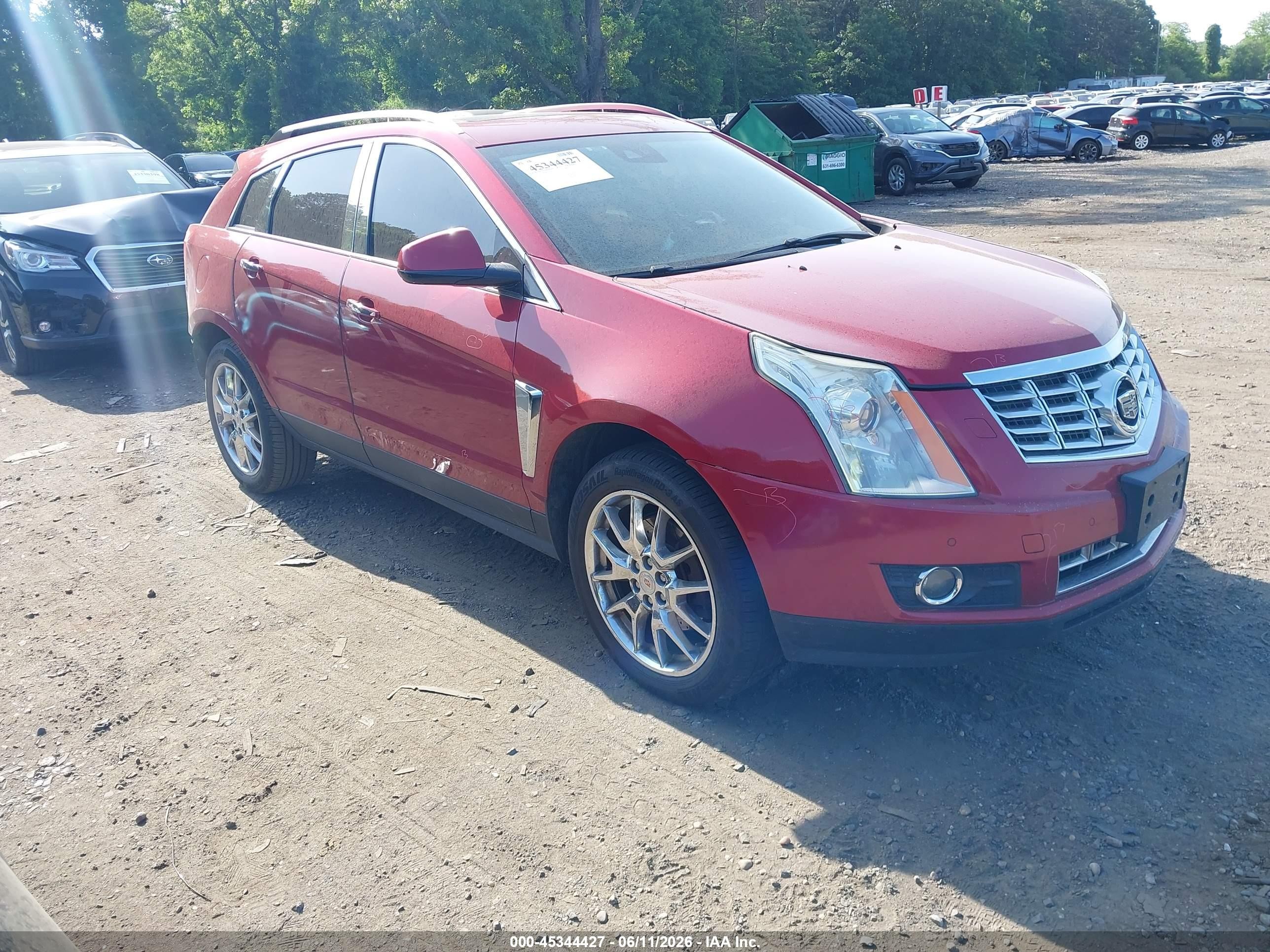 2014 Cadillac Srx Performance Collection Red vin: 3GYFNFE34ES544674