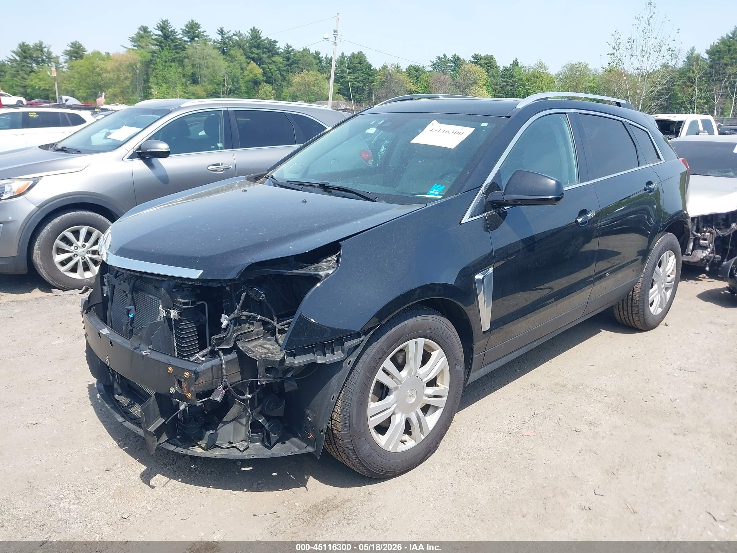 2014 Cadillac Srx Performance Collection Black vin: 3GYFNFE34ES562074