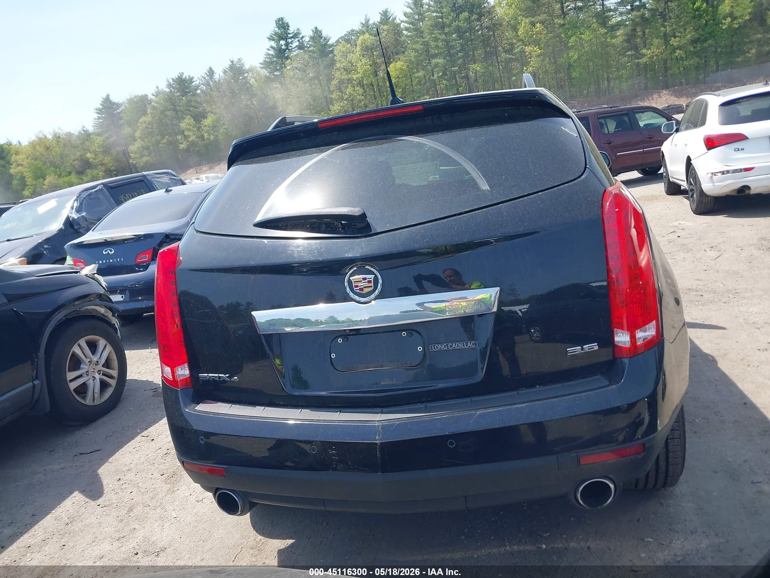 2014 Cadillac Srx Performance Collection Black vin: 3GYFNFE34ES562074