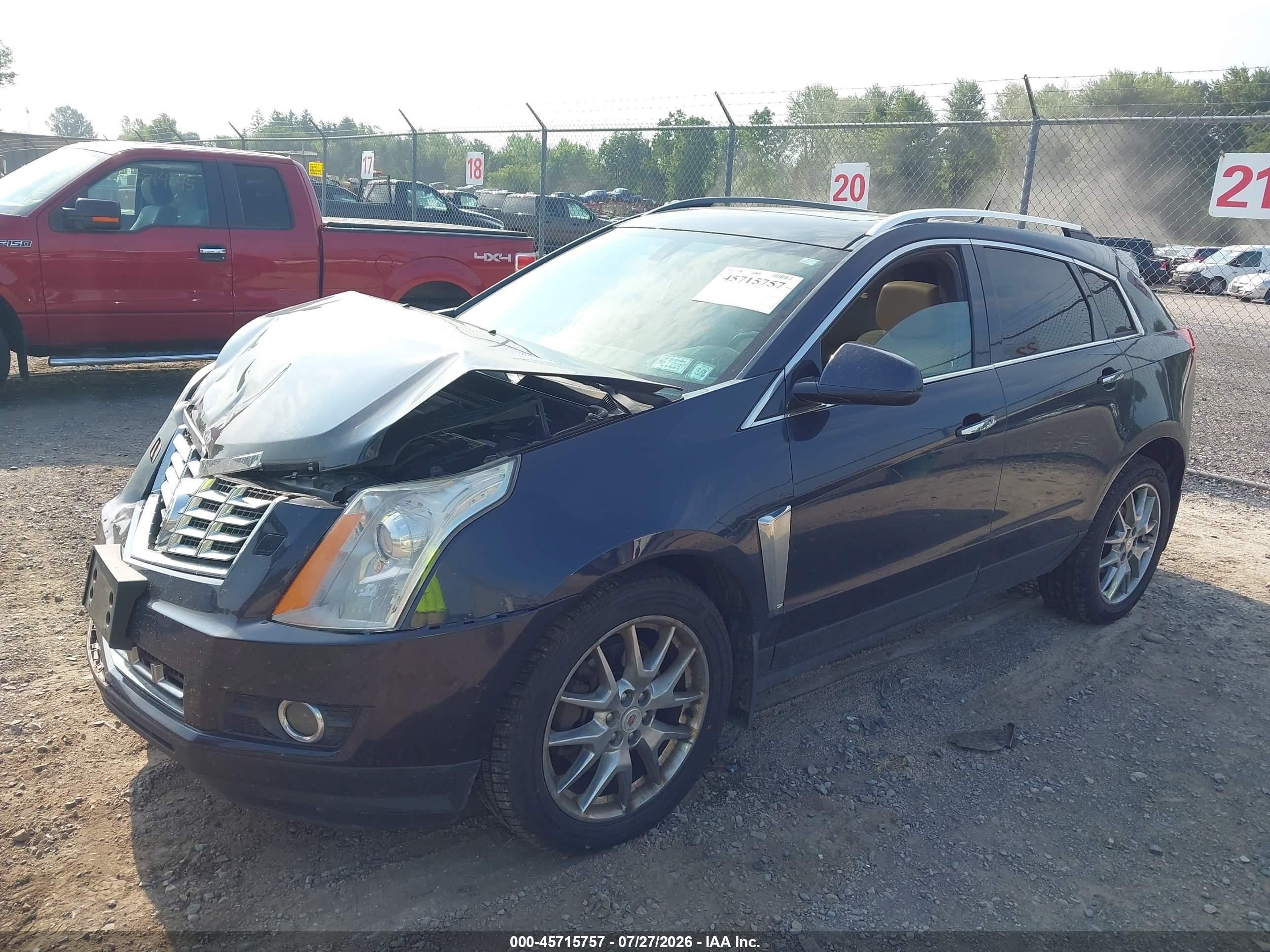 2014 Cadillac Srx Performance Collection Black vin: 3GYFNFE34ES609250