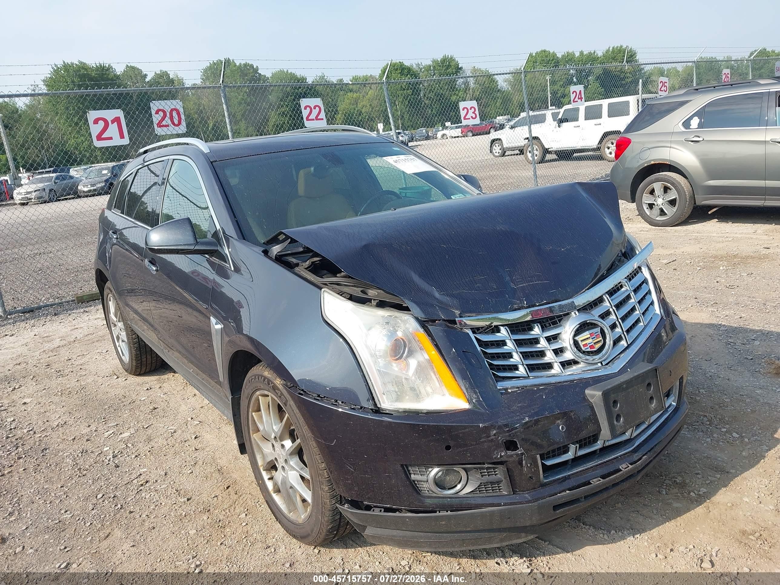 2014 Cadillac Srx Performance Collection Black vin: 3GYFNFE34ES609250