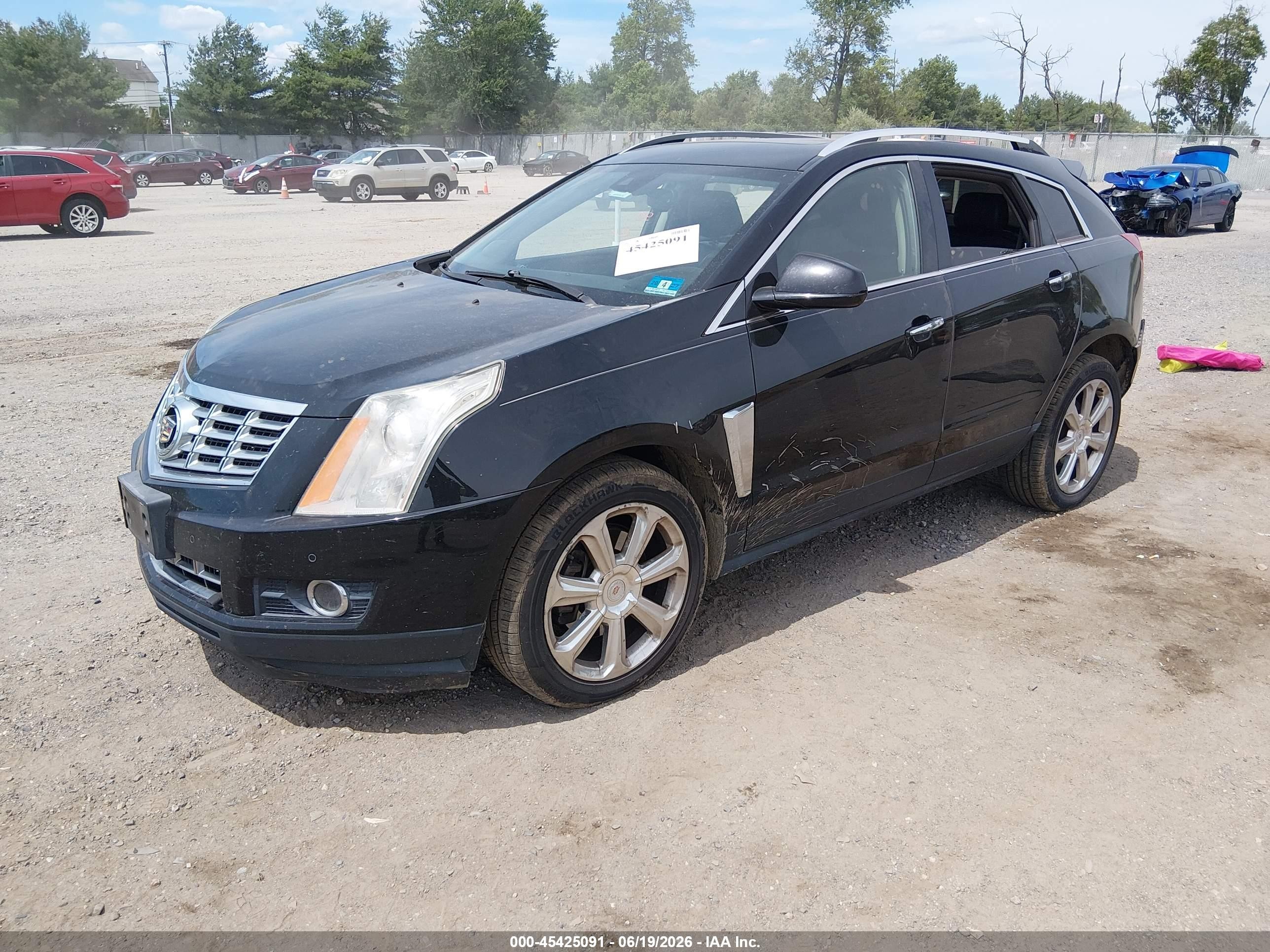 2015 Cadillac Srx Performance Collection Black vin: 3GYFNFE35FS584778