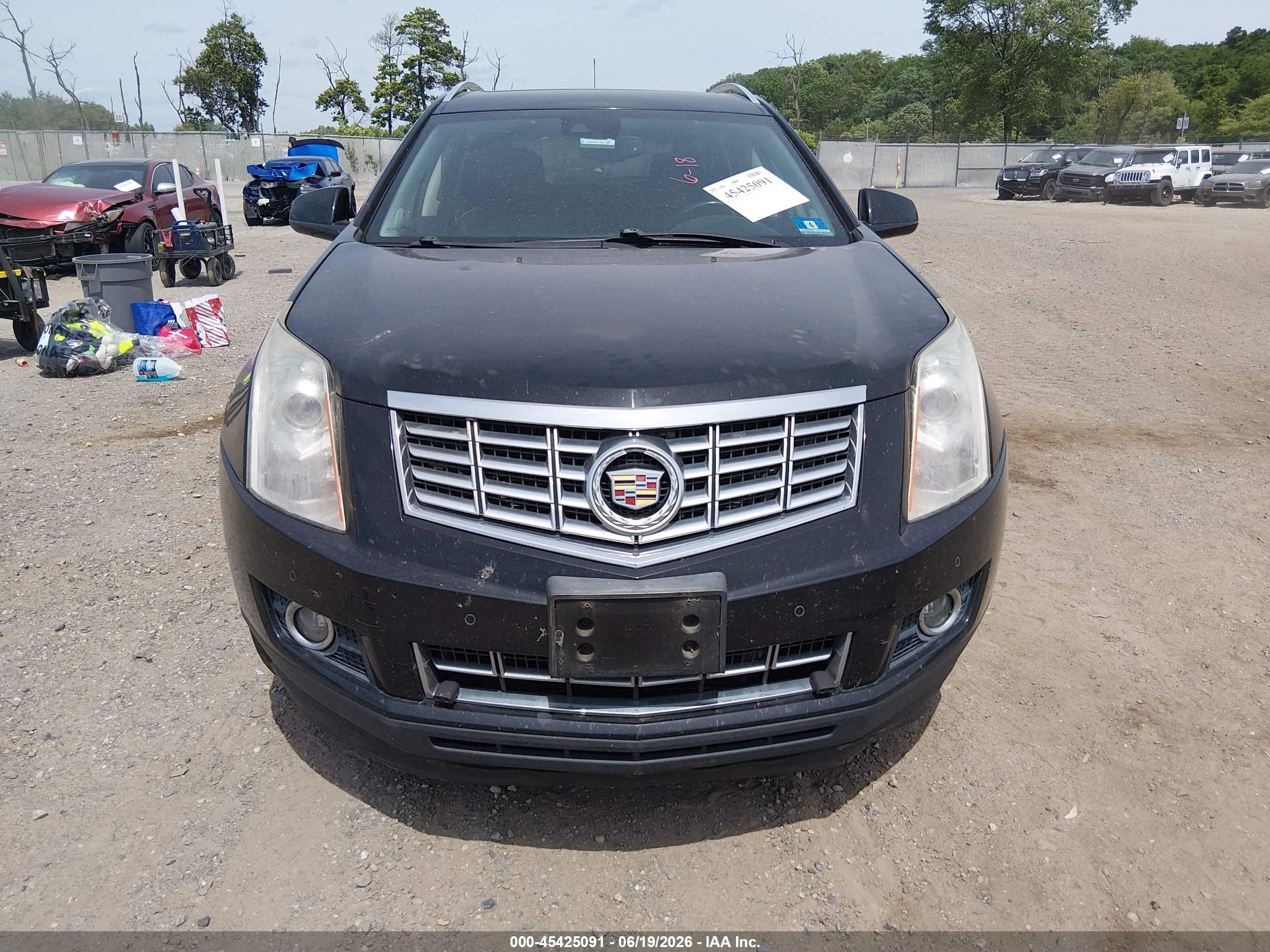 2015 Cadillac Srx Performance Collection Black vin: 3GYFNFE35FS584778