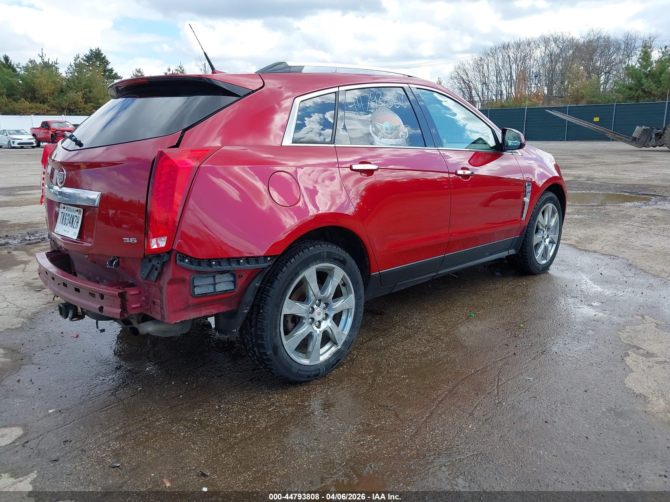 2012 Cadillac Srx Premium Collection Red vin: 3GYFNFE36CS530319