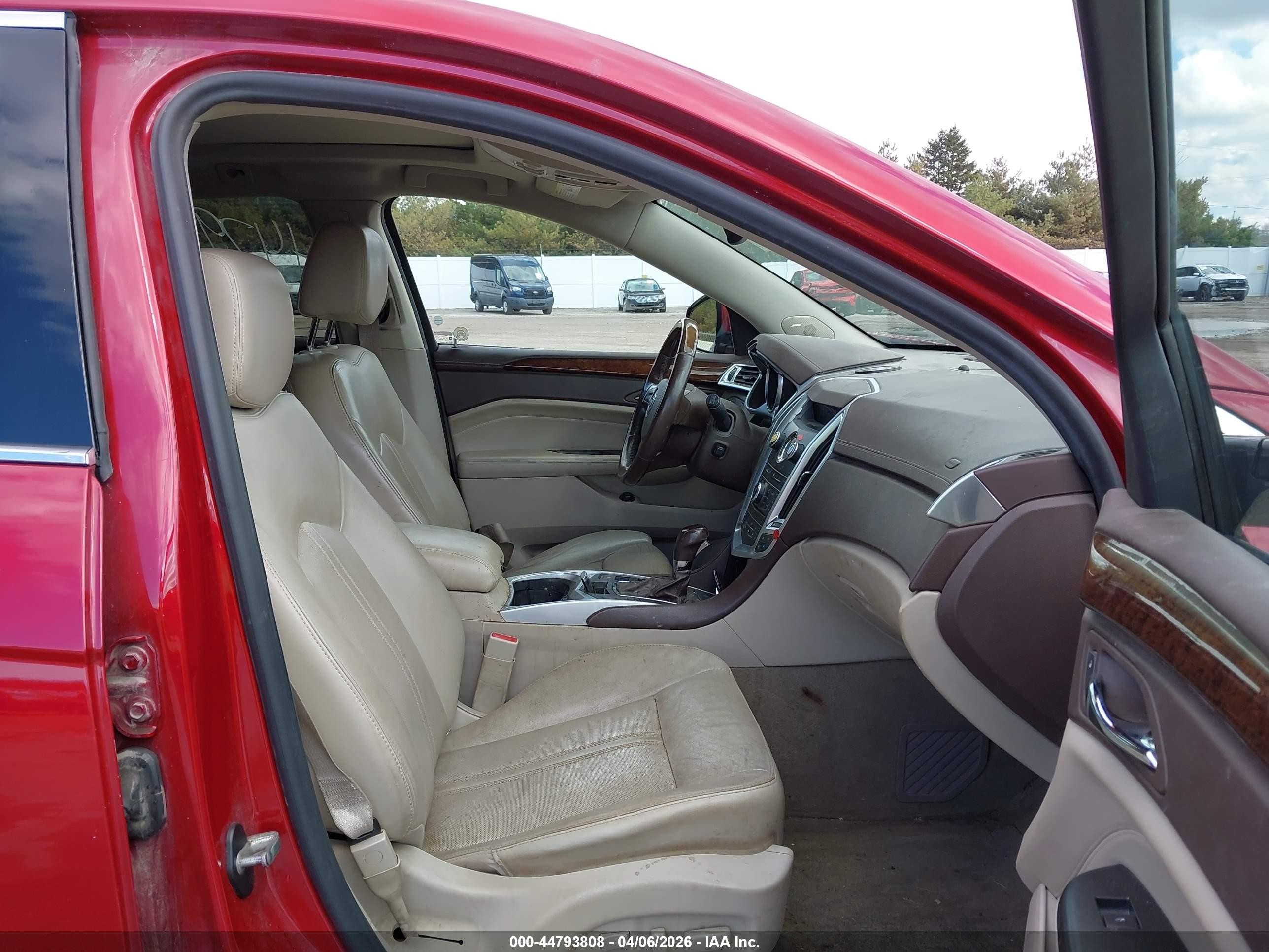 2012 Cadillac Srx Premium Collection Red vin: 3GYFNFE36CS530319