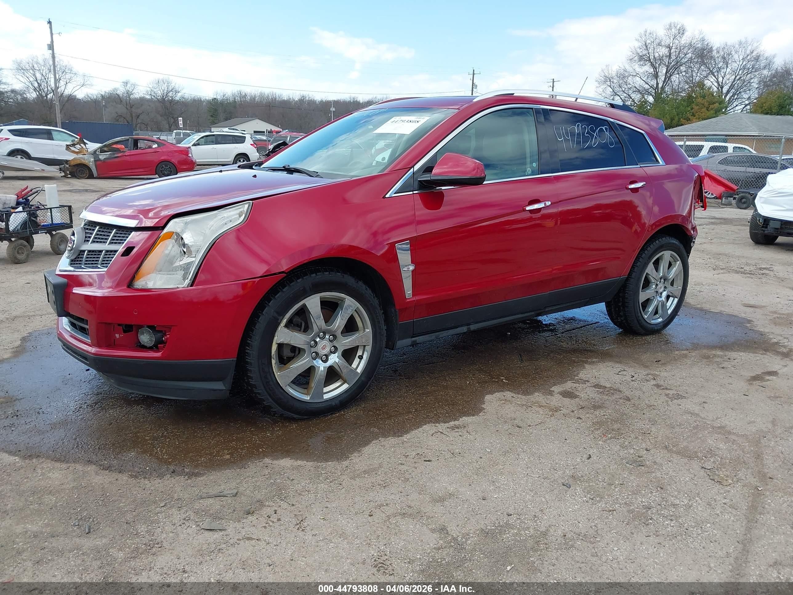 2012 Cadillac Srx Premium Collection Red vin: 3GYFNFE36CS530319