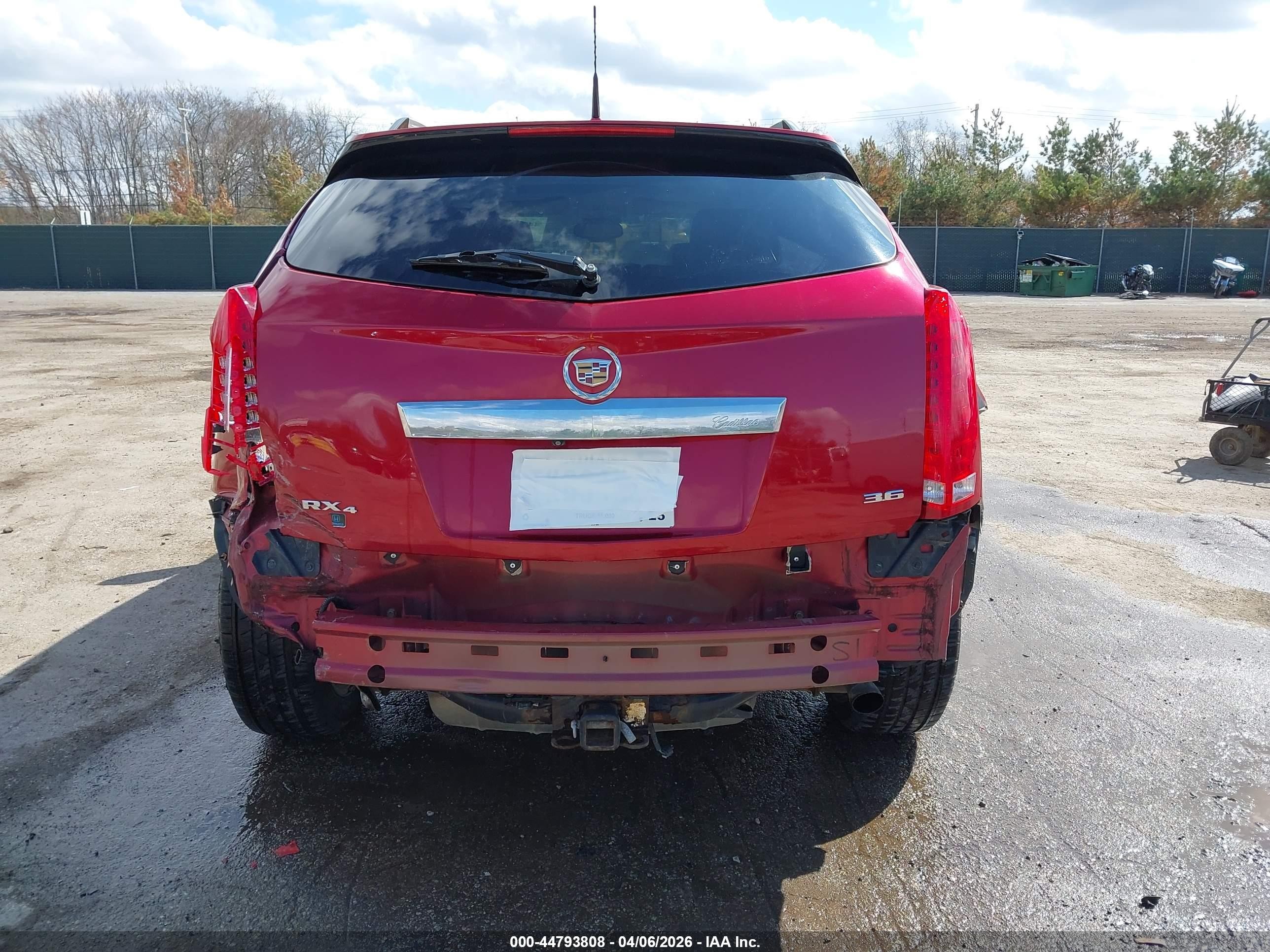 2012 Cadillac Srx Premium Collection Red vin: 3GYFNFE36CS530319