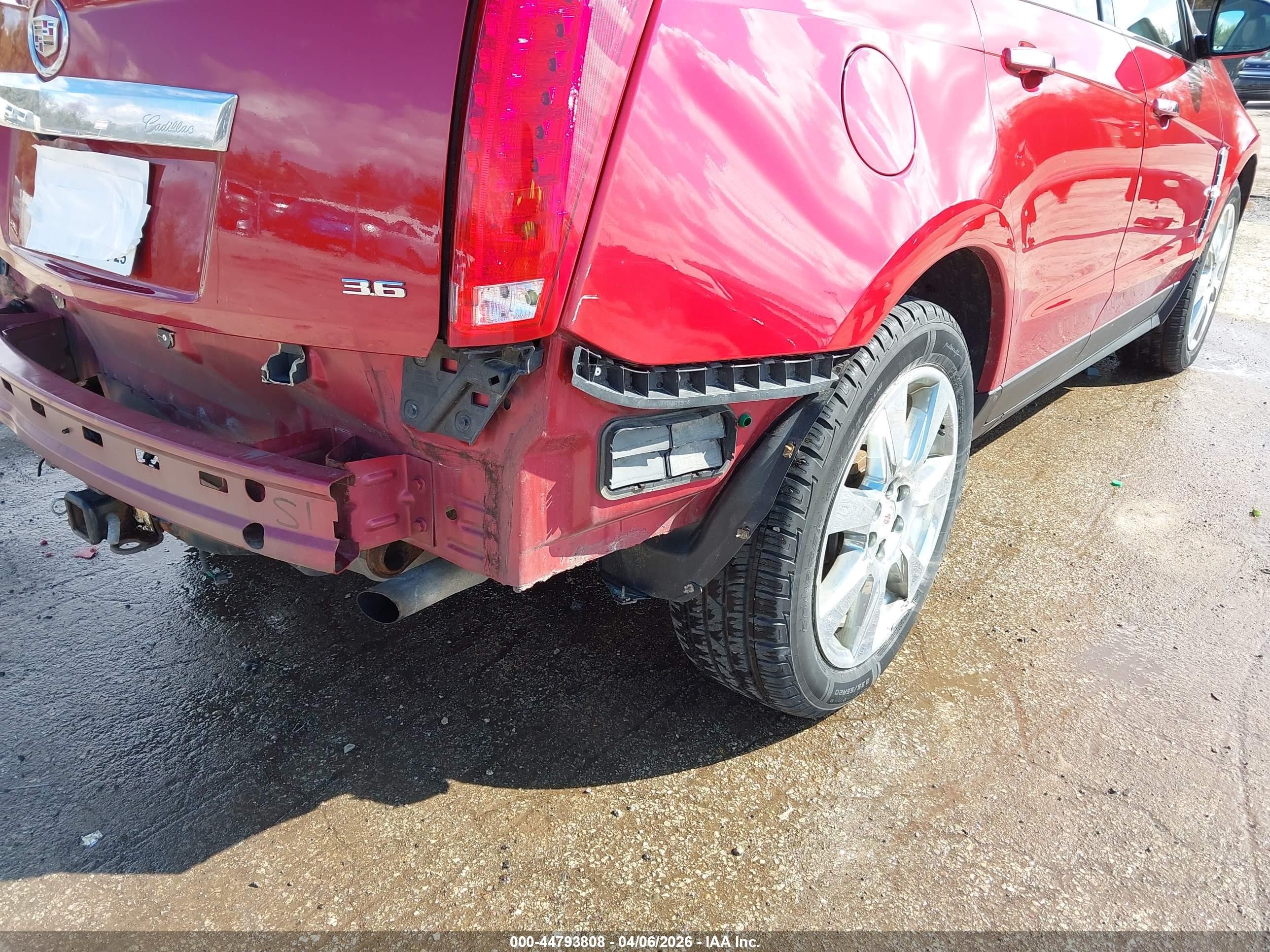 2012 Cadillac Srx Premium Collection Red vin: 3GYFNFE36CS530319