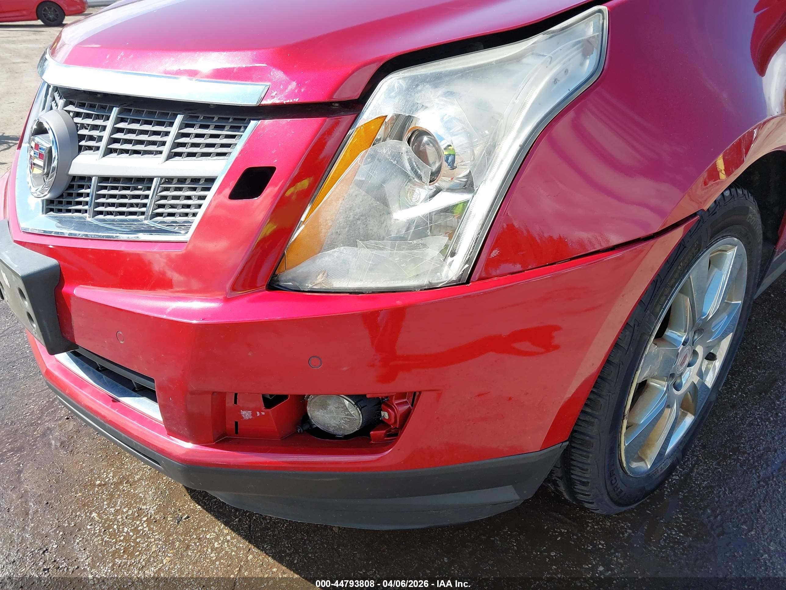 2012 Cadillac Srx Premium Collection Red vin: 3GYFNFE36CS530319