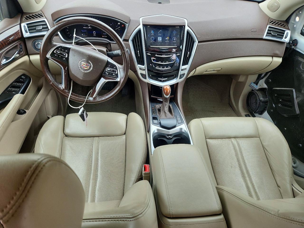 2014 Cadillac Srx Performance Collection White vin: 3GYFNFE36ES661446