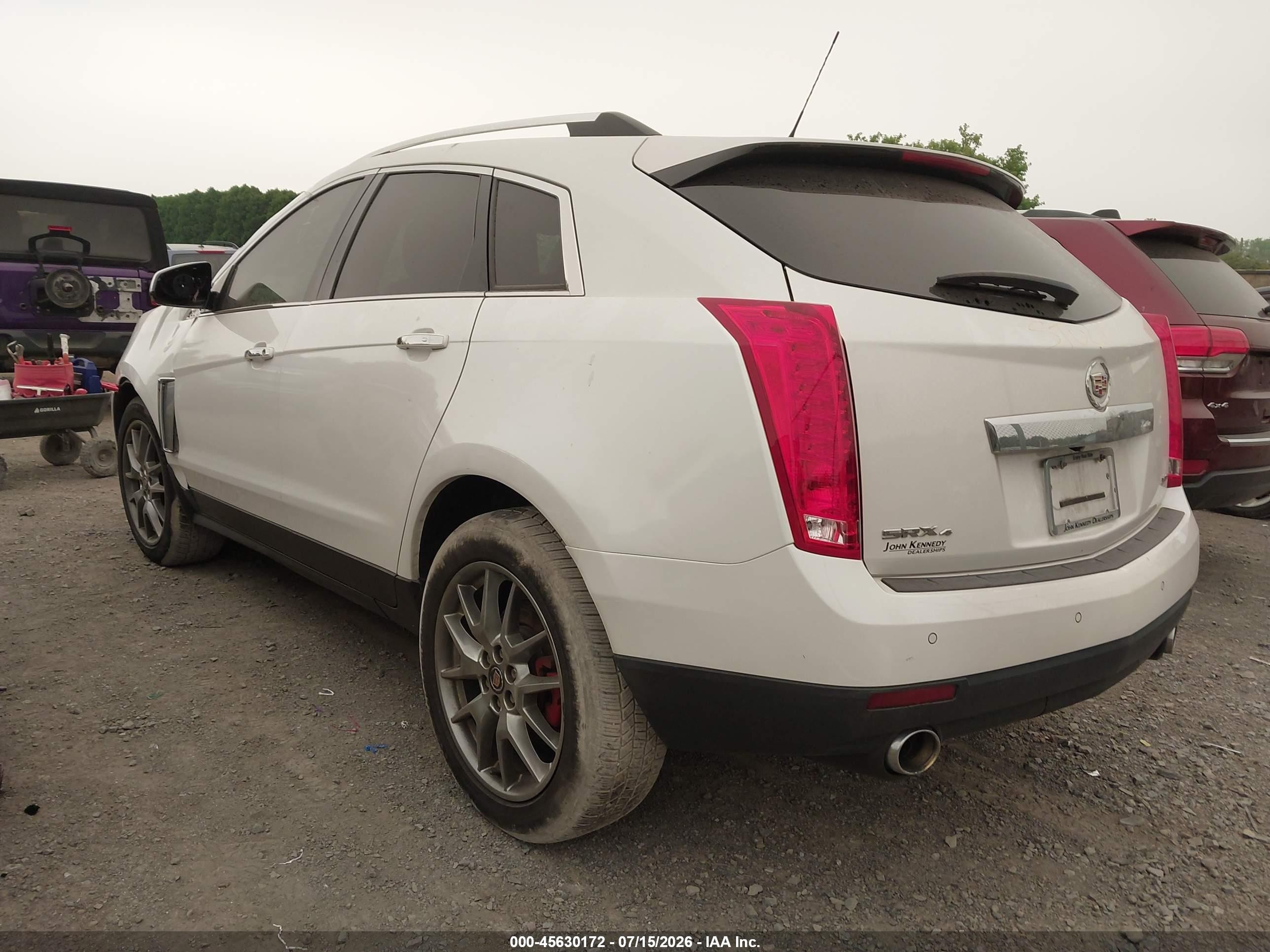 2015 Cadillac Srx Performance Collection White vin: 3GYFNFE36FS641571
