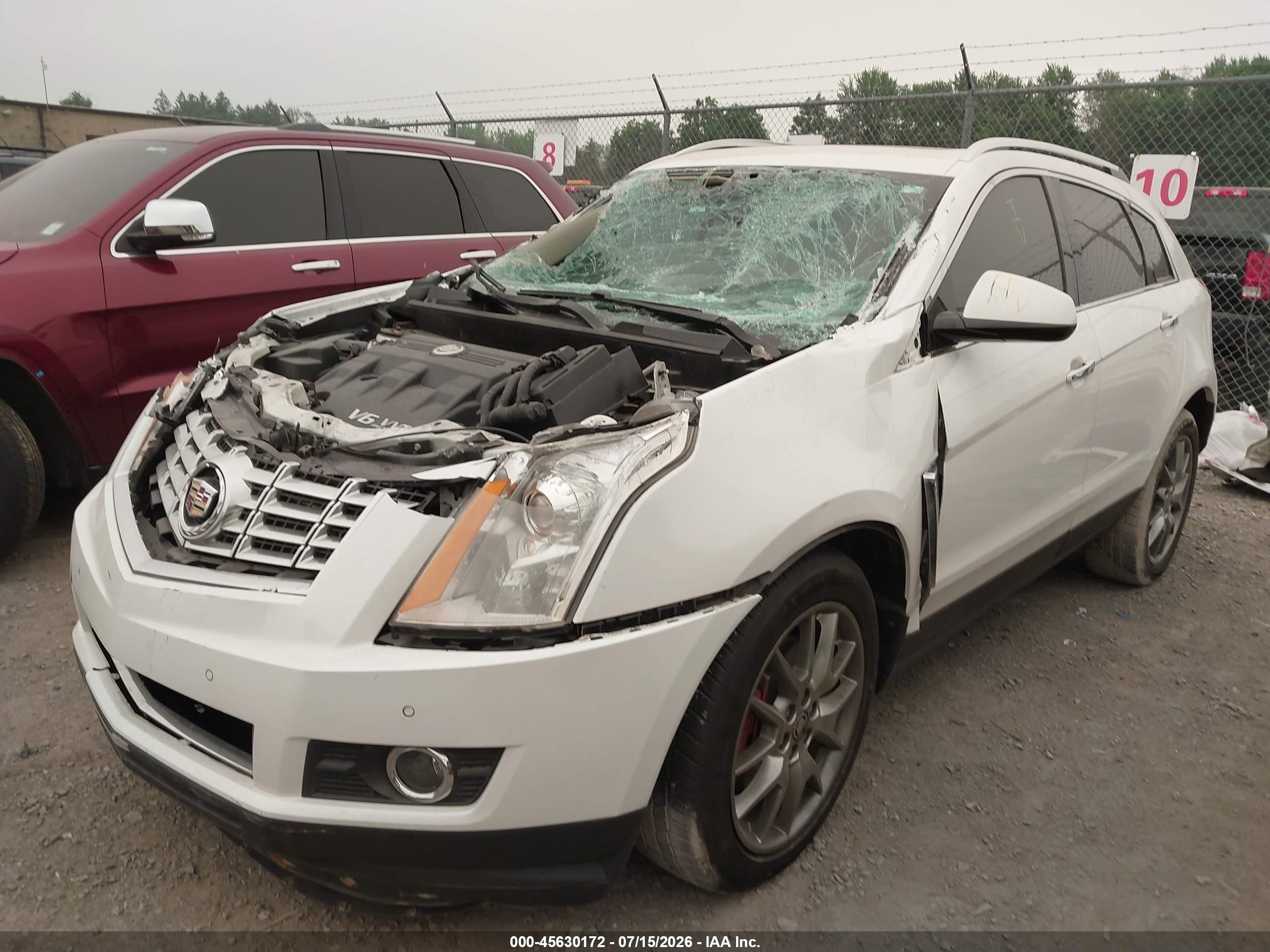 2015 Cadillac Srx Performance Collection White vin: 3GYFNFE36FS641571