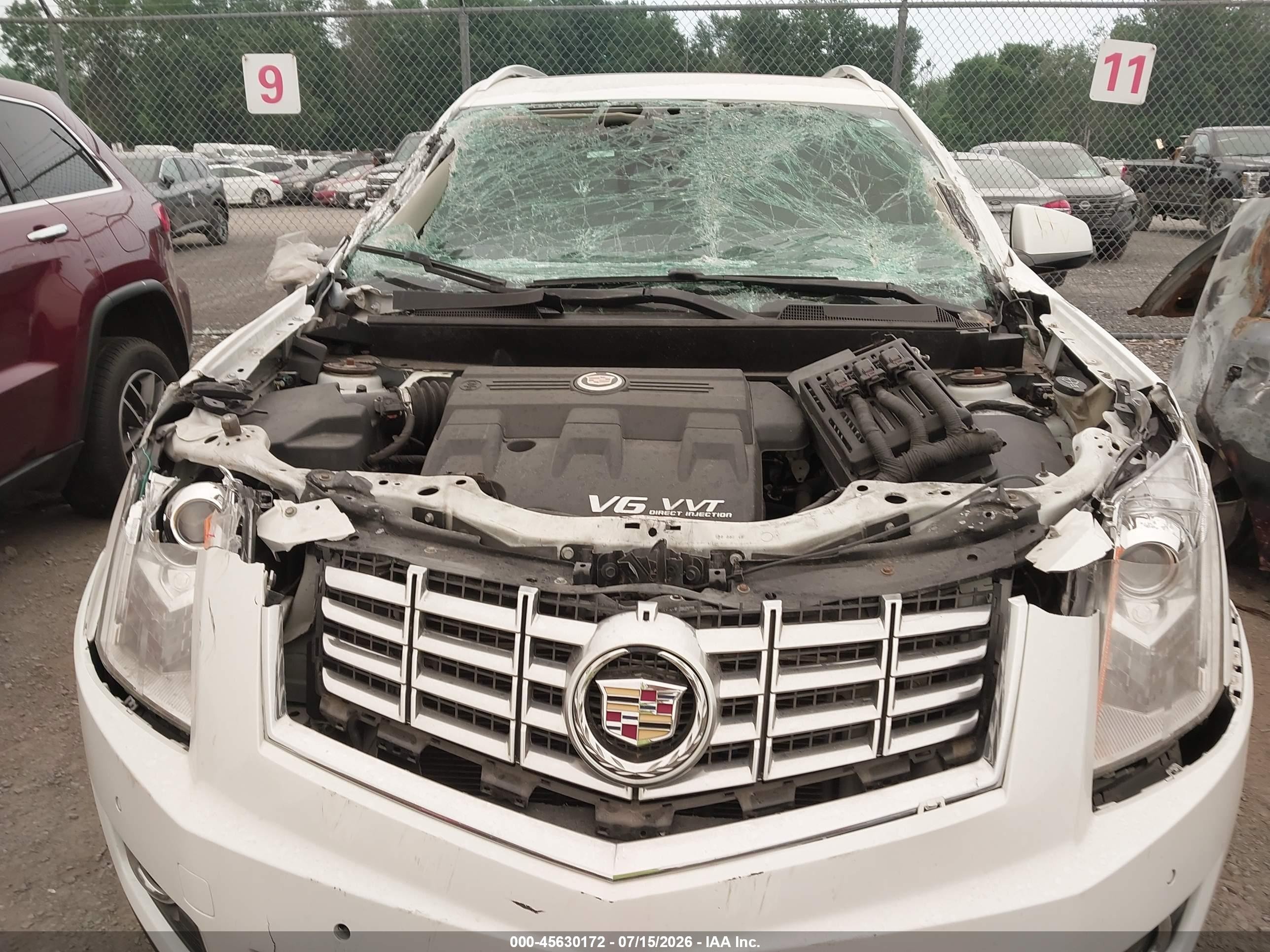 2015 Cadillac Srx Performance Collection White vin: 3GYFNFE36FS641571