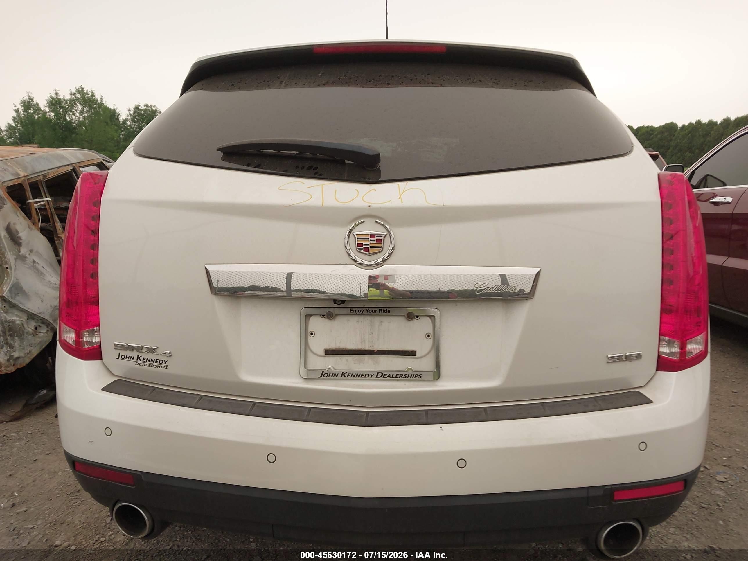 2015 Cadillac Srx Performance Collection White vin: 3GYFNFE36FS641571